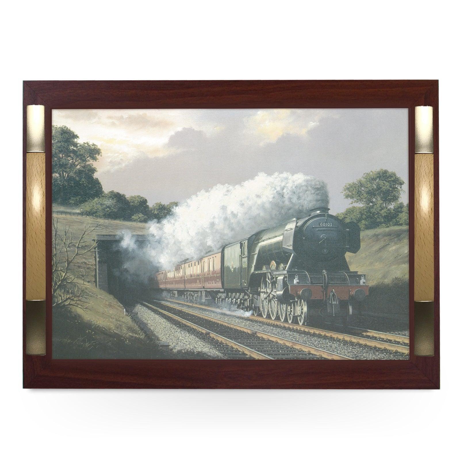 60103 Flying Scotsman Steam Train Serving Tray - 0903 - Cushioned Lap Trays by Yoosh