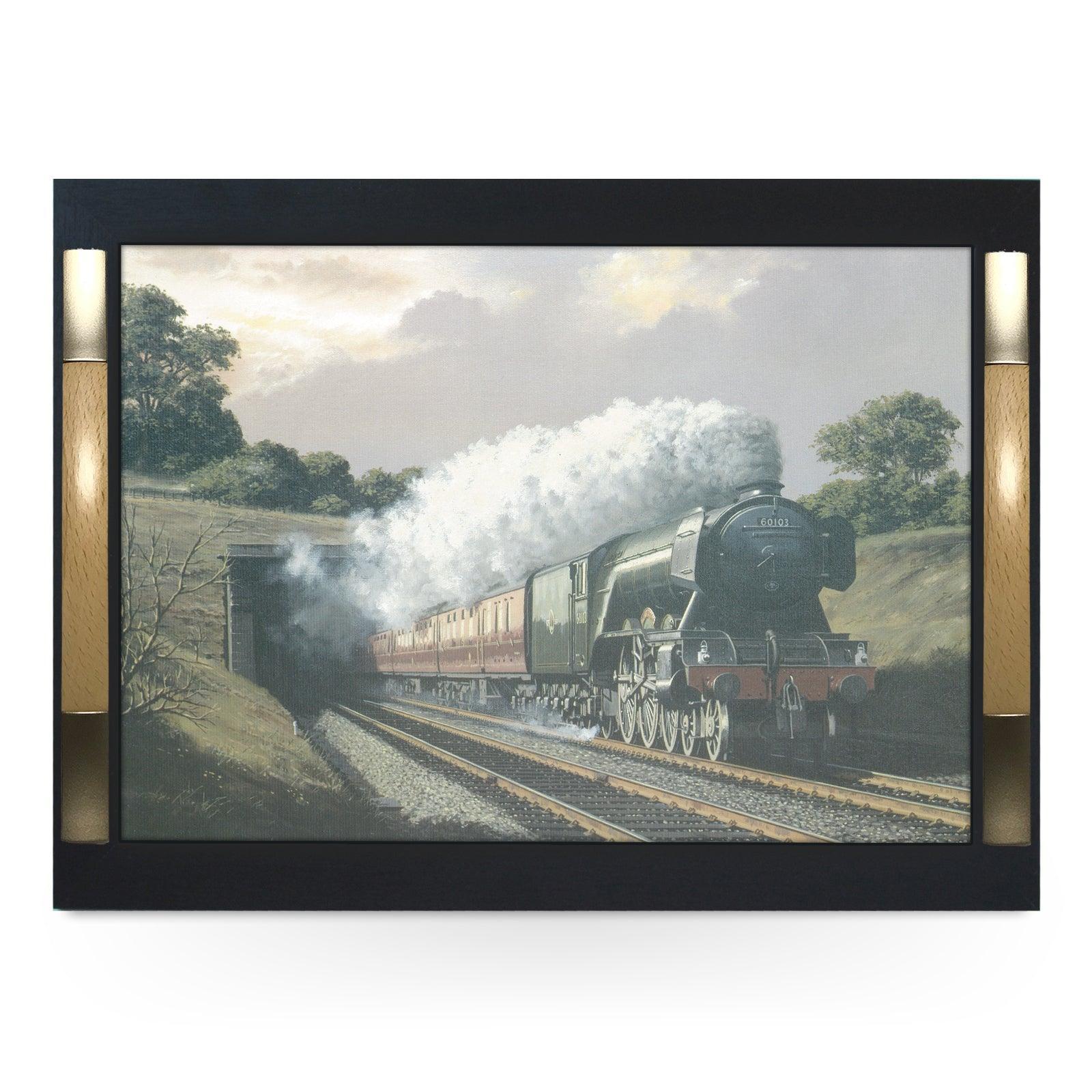 60103 Flying Scotsman Steam Train Serving Tray - 0903 - Cushioned Lap Trays by Yoosh
