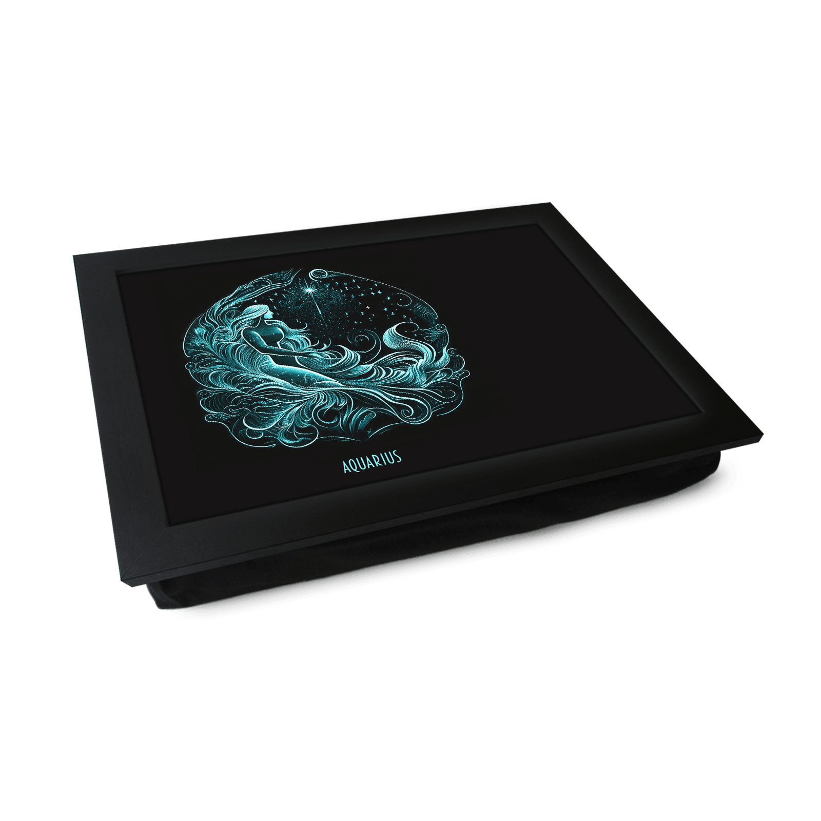 Aquarius Star Sign Lap Tray - L1051 - Cushioned Lap Trays by Yoosh
