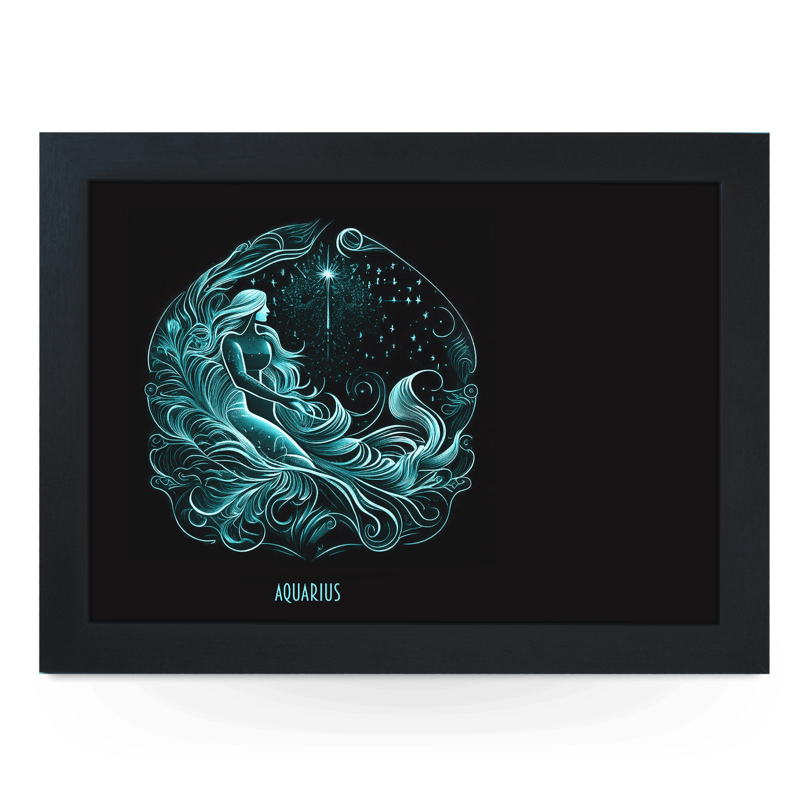 Aquarius Star Sign Lap Tray - L1051 - Cushioned Lap Trays by Yoosh
