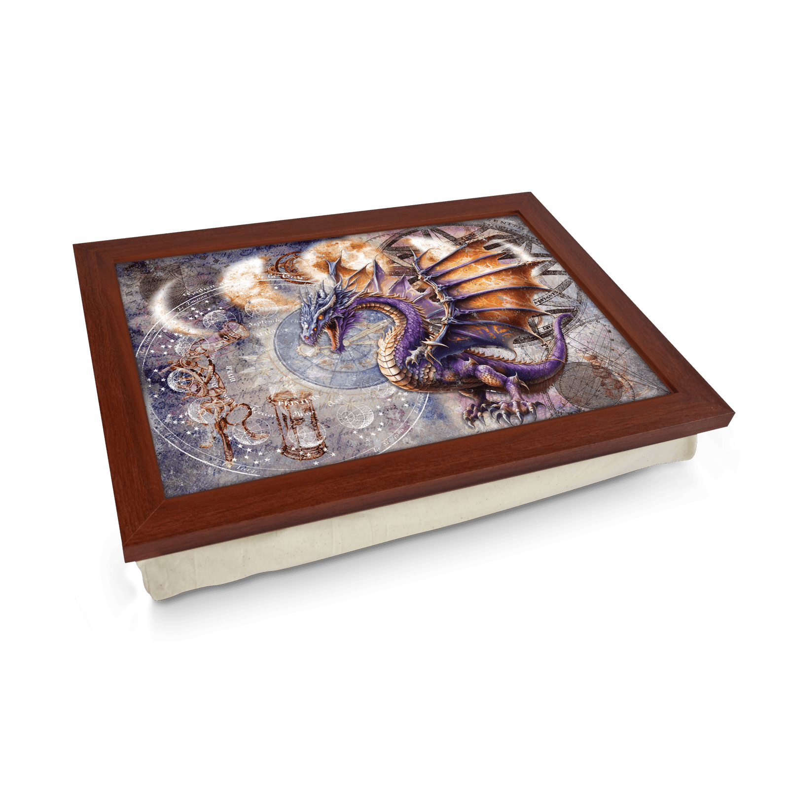 Astrological Dragon Lap Tray - L1201 - Cushioned Lap Trays by Yoosh