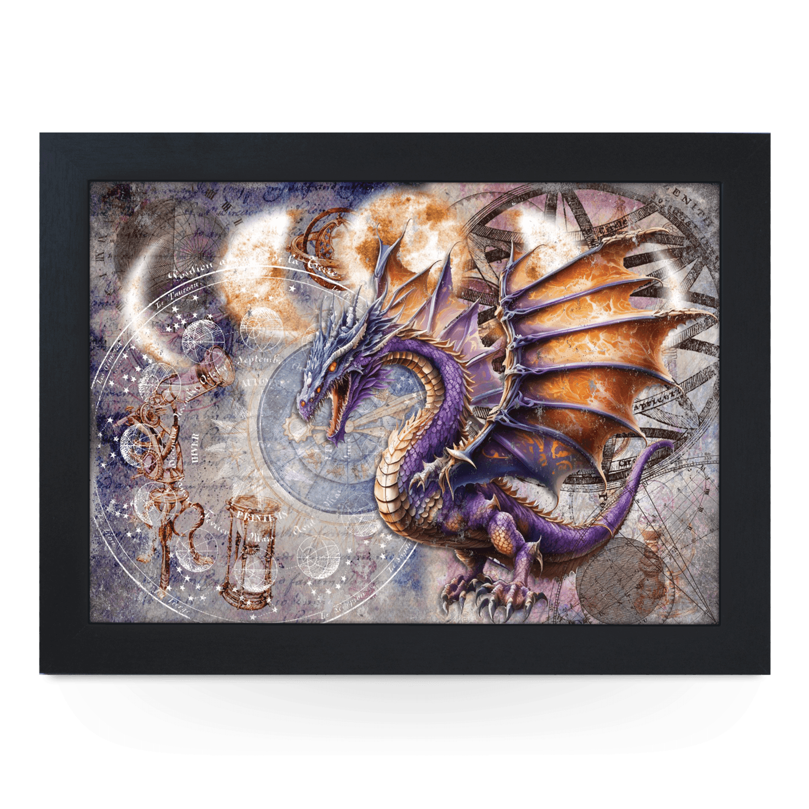Astrological Dragon Lap Tray - L1201 - Cushioned Lap Trays by Yoosh