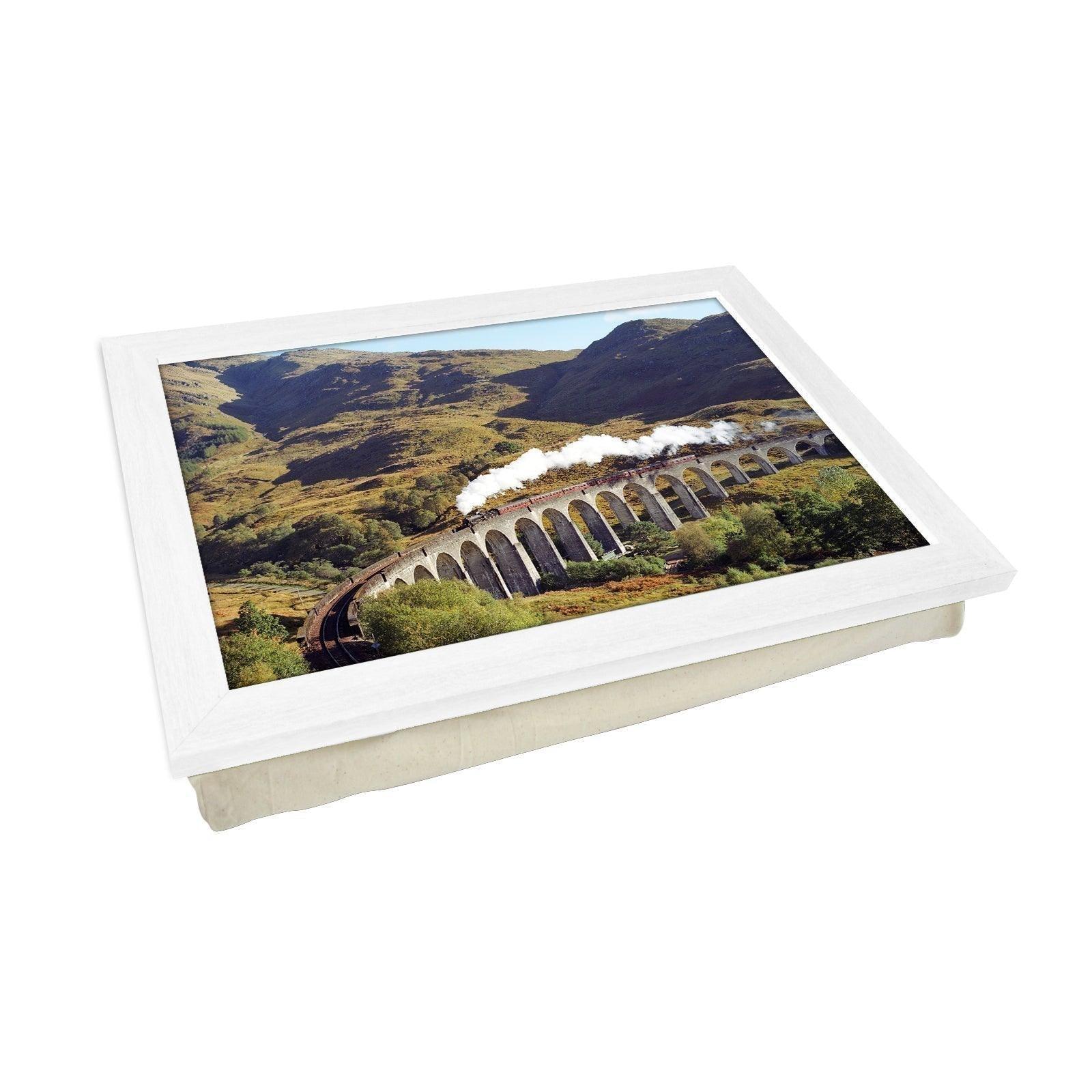 B1 Crosses Glenfinnan Viaduct Train Lap Tray - JFS00014 Personalised Lap Trays