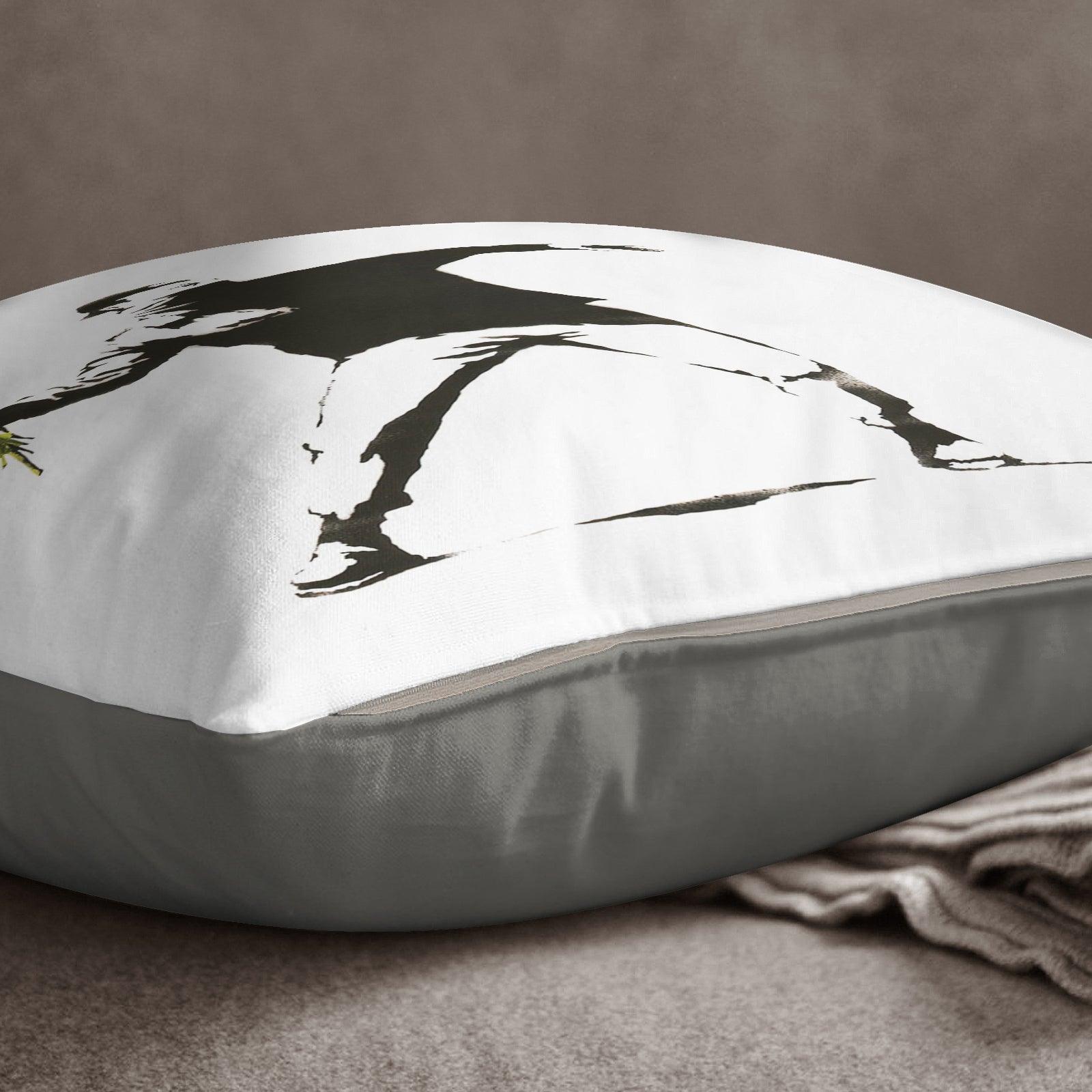 Banksy Bouquet Grenade  - 40 x 40 cm Cushion (L0468) Yoosh