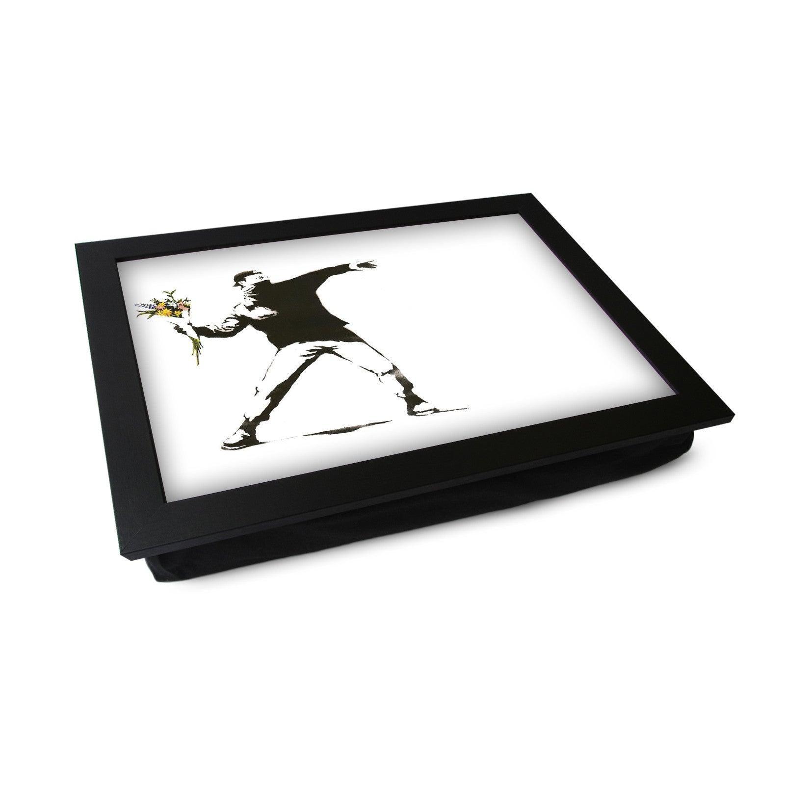 Banksy Bouquet Grenade Lap Tray - L0468 Personalised Lap Trays