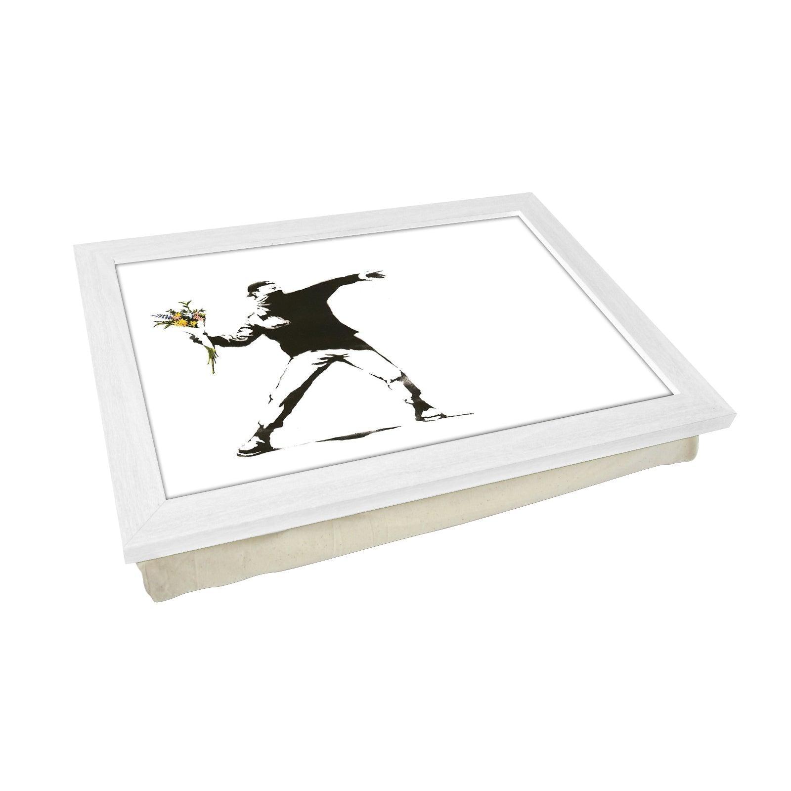 Banksy Bouquet Grenade Lap Tray - L0468 Personalised Lap Trays
