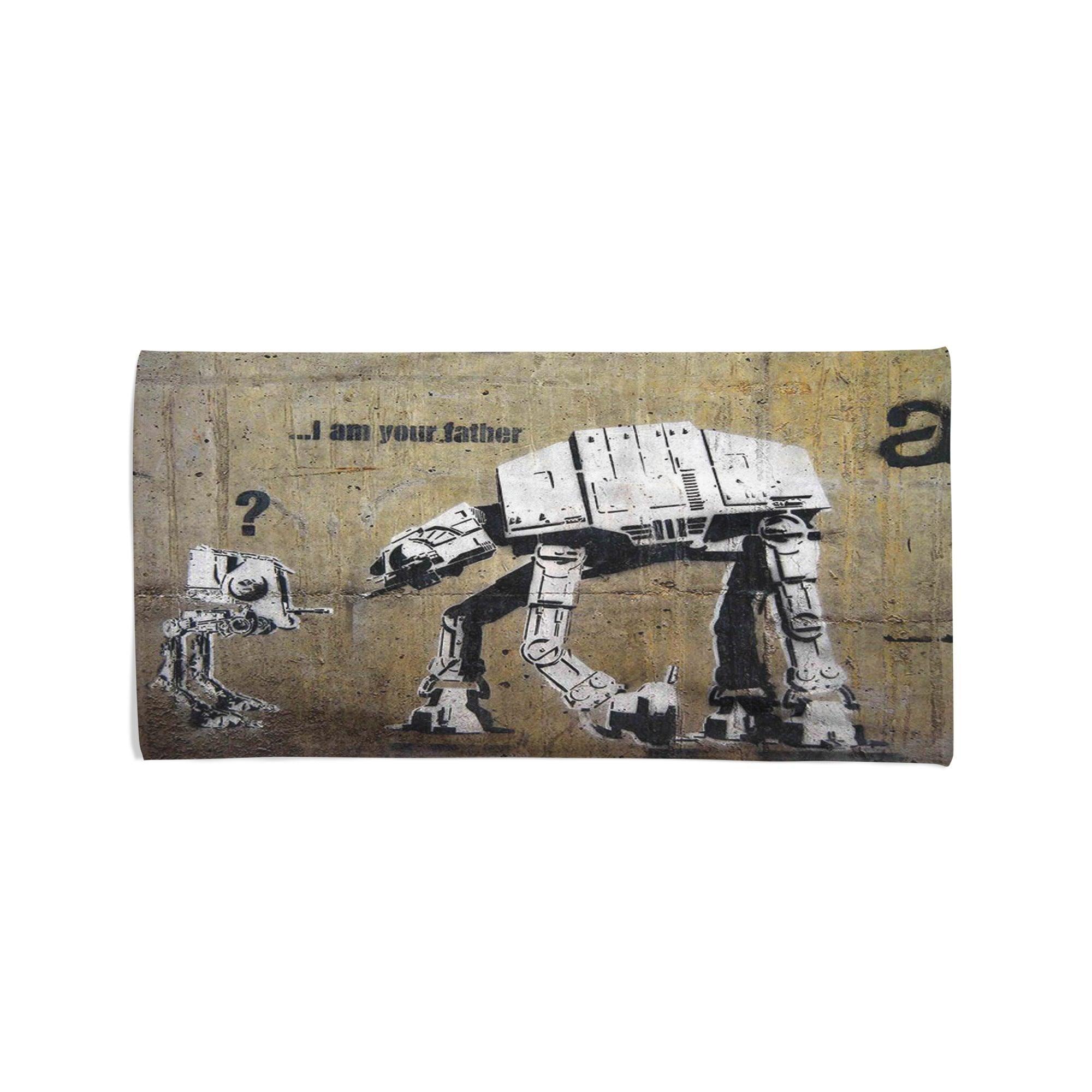 Banksy I Am Your Father - Beach Towel Cushioned Lap Trays by Yoosh