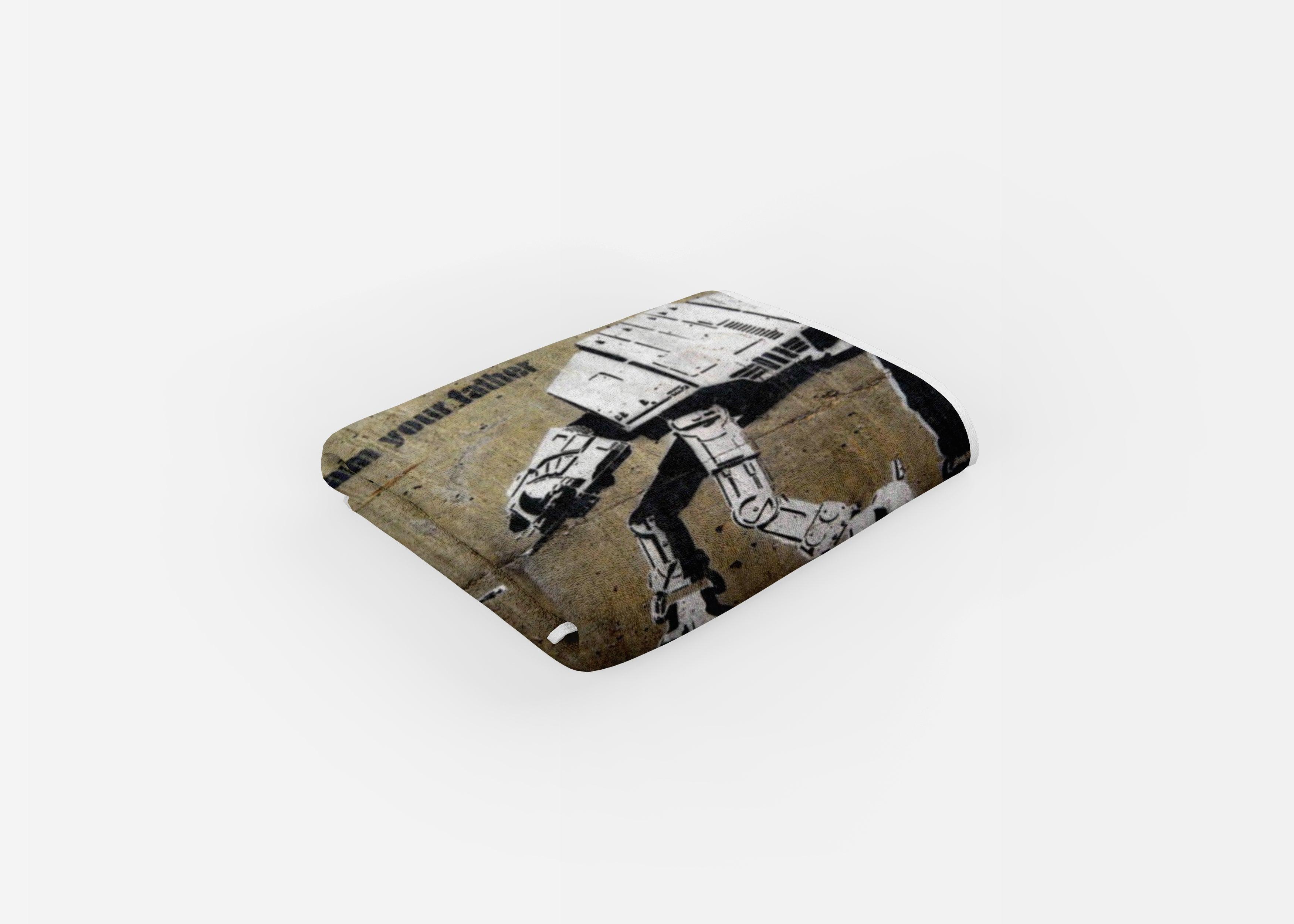 Banksy I Am Your Father - Beach Towel Cushioned Lap Trays by Yoosh