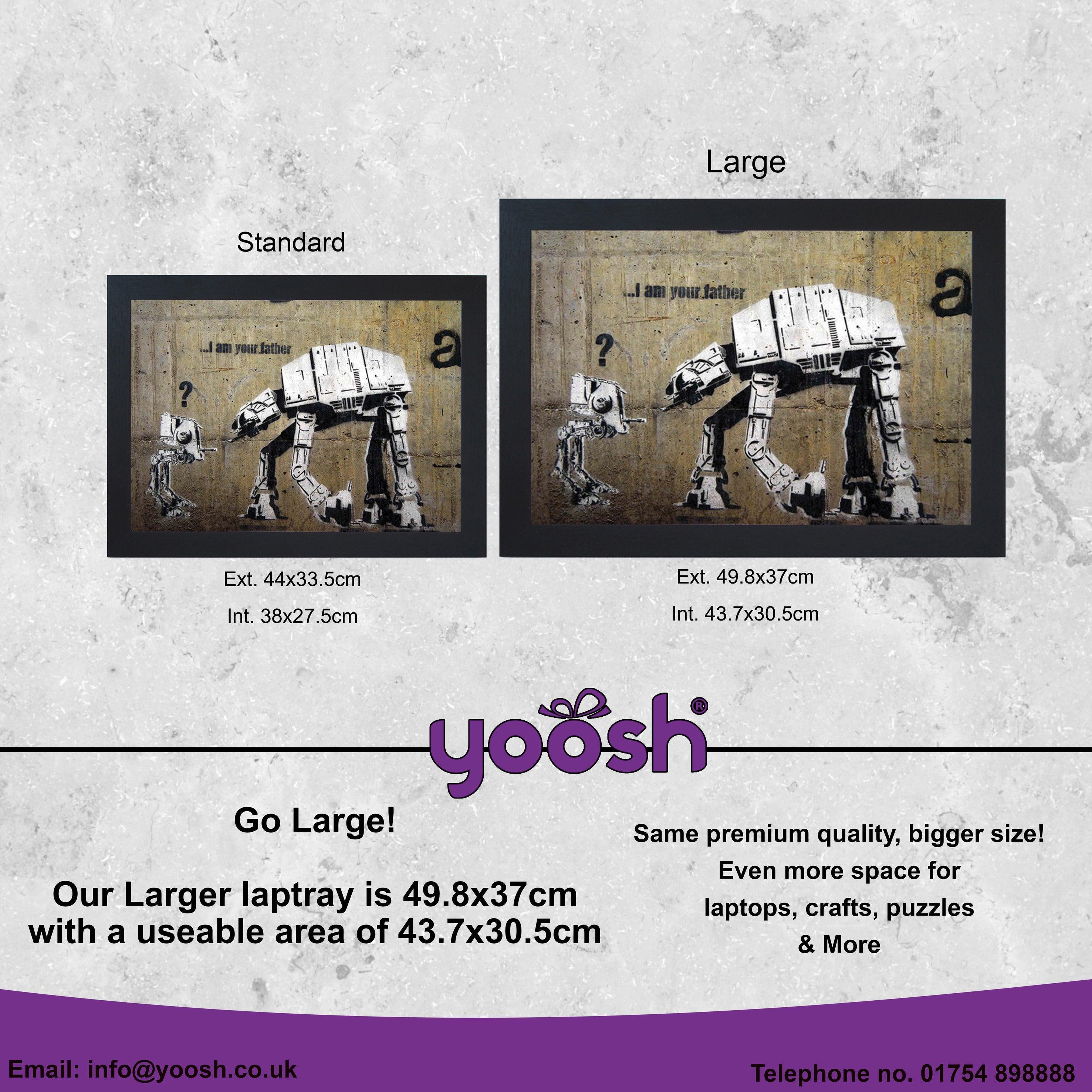 Banksy I Am Your Father Lap Tray - L0472 - Cushioned Lap Trays by Yoosh