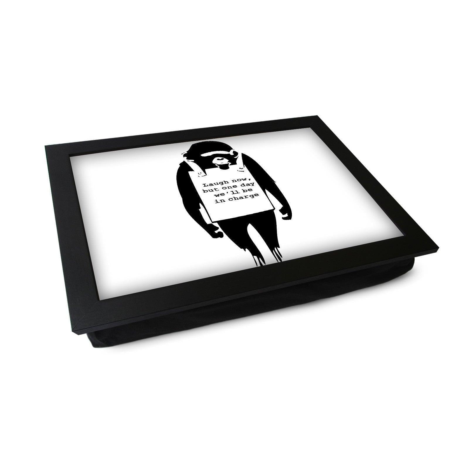 Banksy Monkey Lap Tray - L0016 Personalised Lap Trays