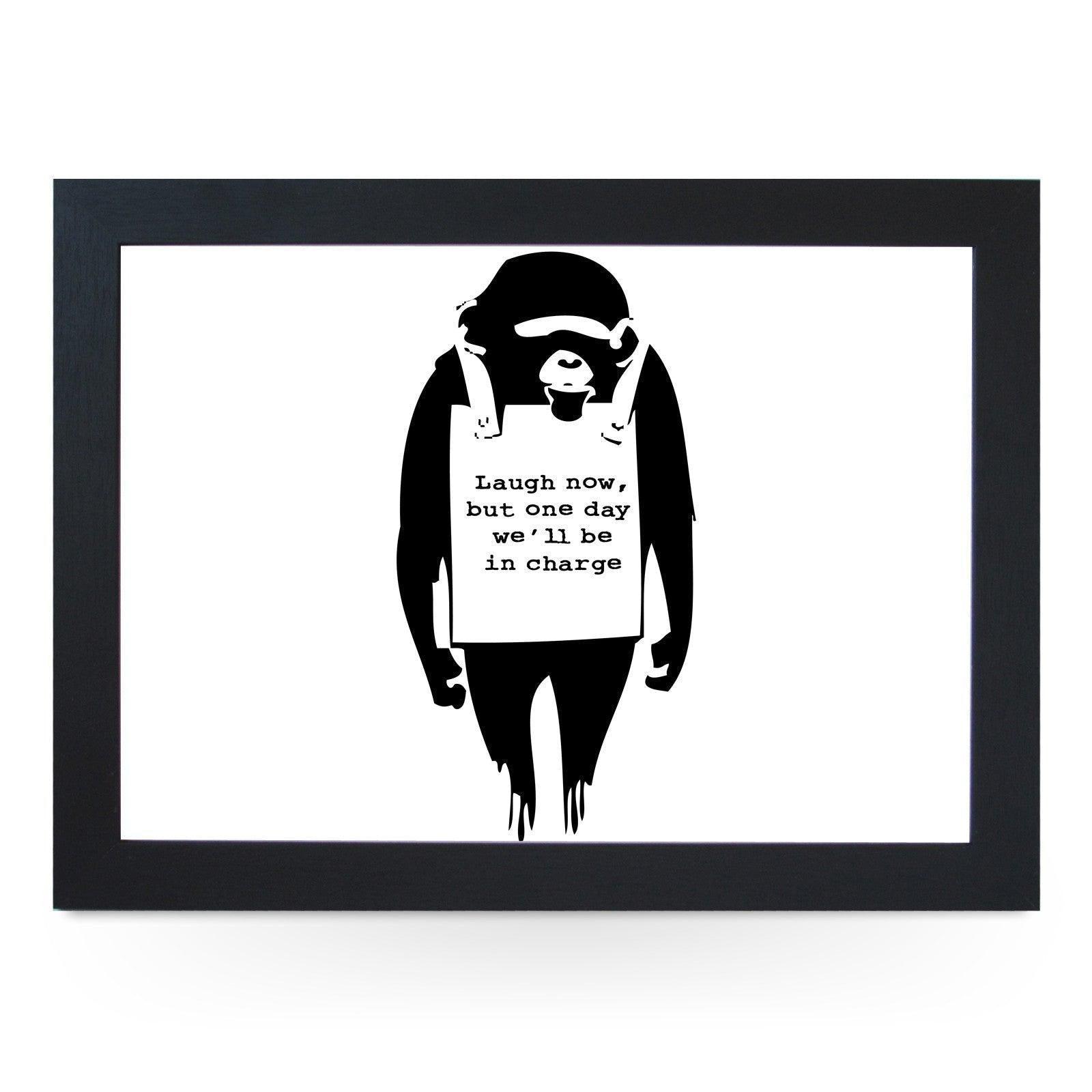 Banksy Monkey Lap Tray - L0016 Personalised Lap Trays