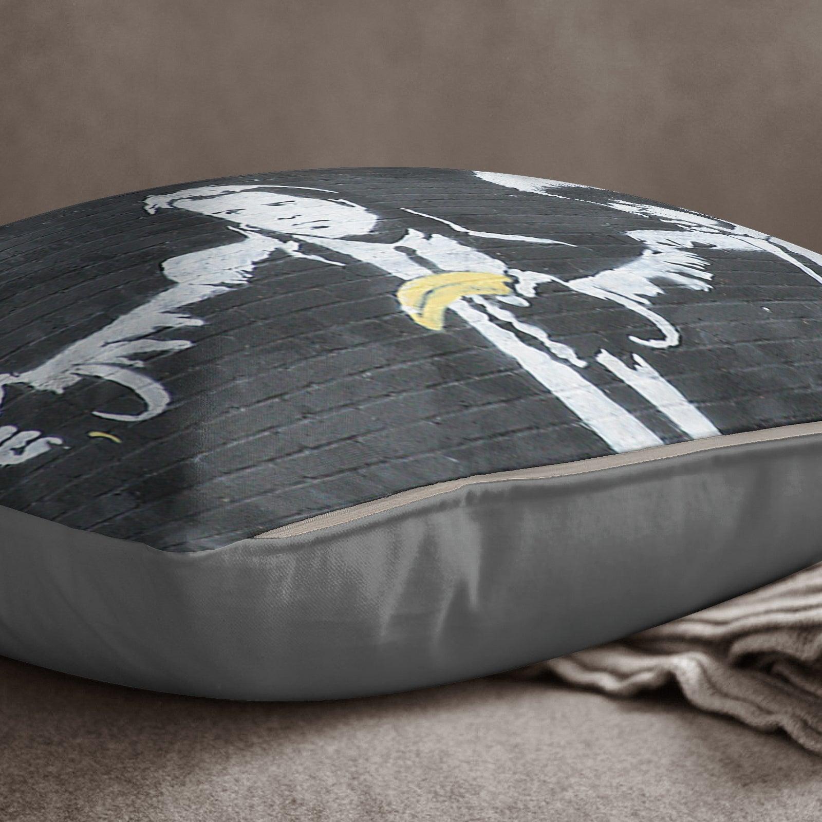 Banksy Pulp Fiction - 40 x 40 cm Cushion (L0473) Yoosh