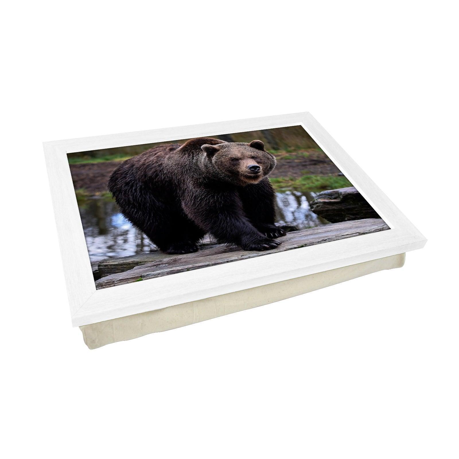 Brown Bear Lap Tray - L1183 - Cushioned Lap Trays by Yoosh