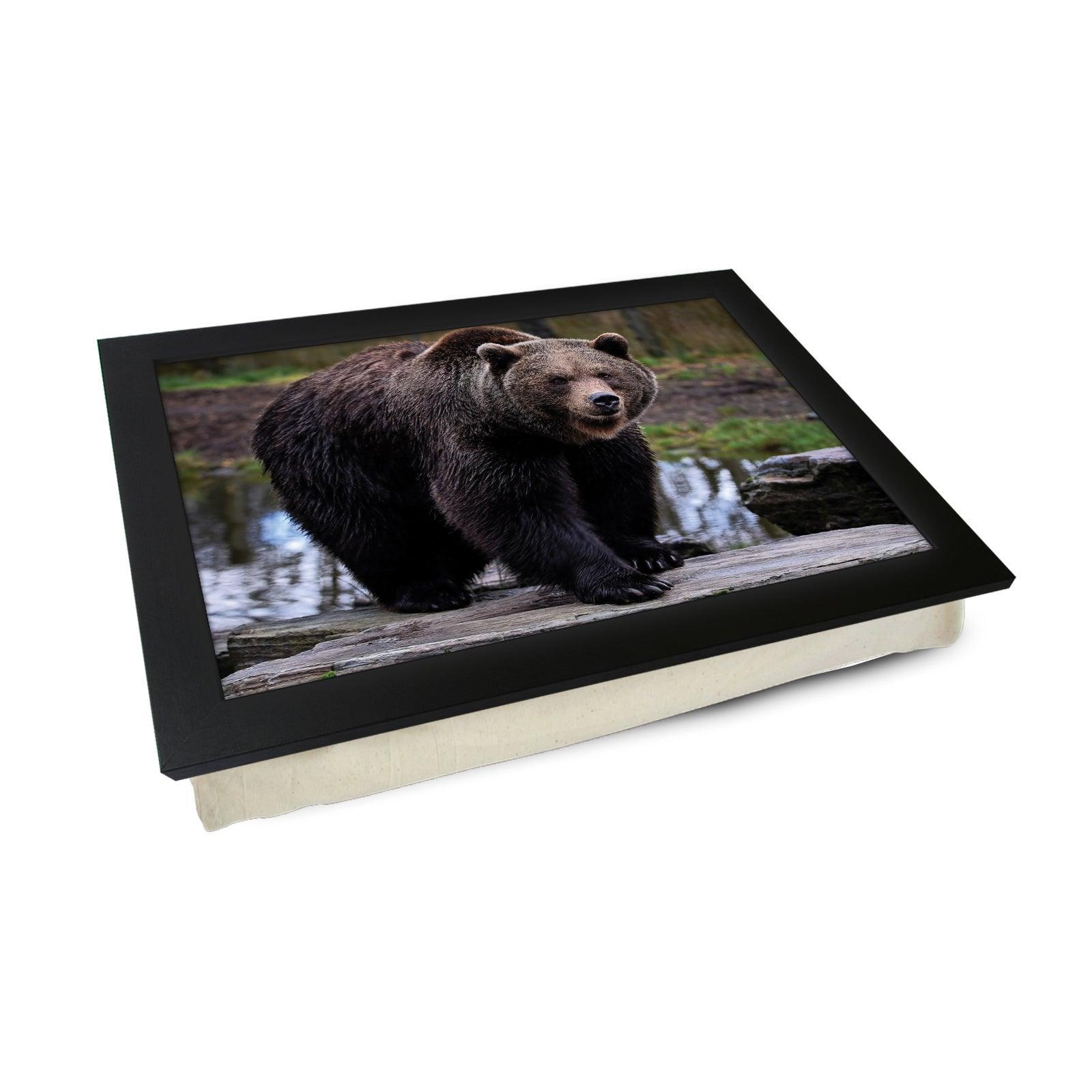 Brown Bear Lap Tray - L1183 - Cushioned Lap Trays by Yoosh
