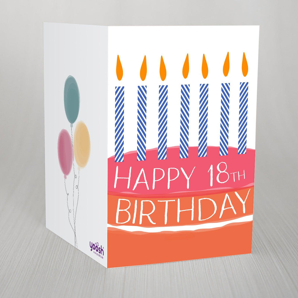 Change The Number Birthday Cake "Happy Birthday" Personalised Greetings Card Yoosh