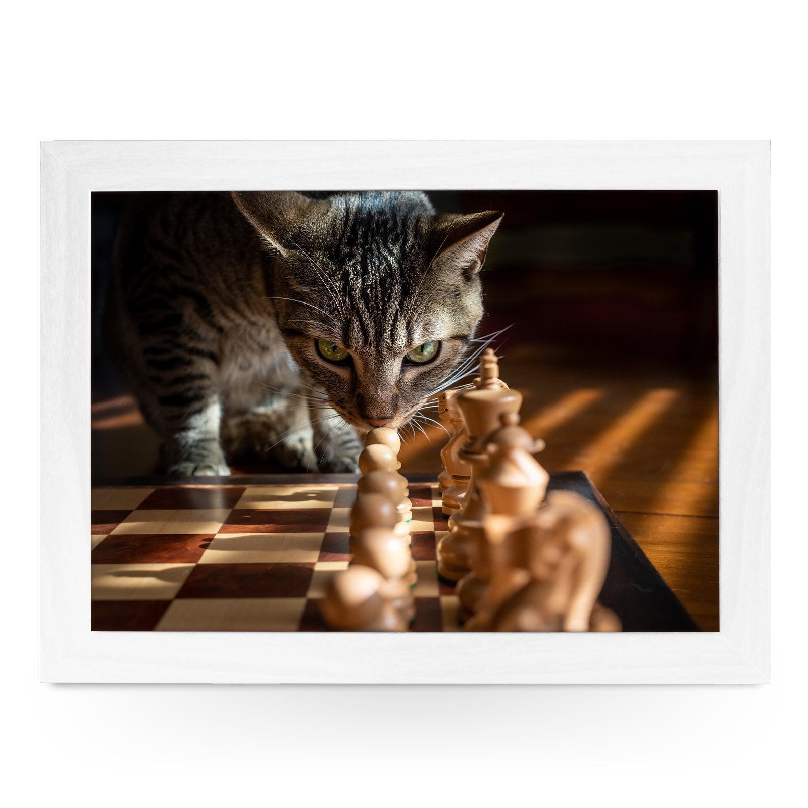 Chess Cat Lap Tray - L878 Personalised Lap Trays