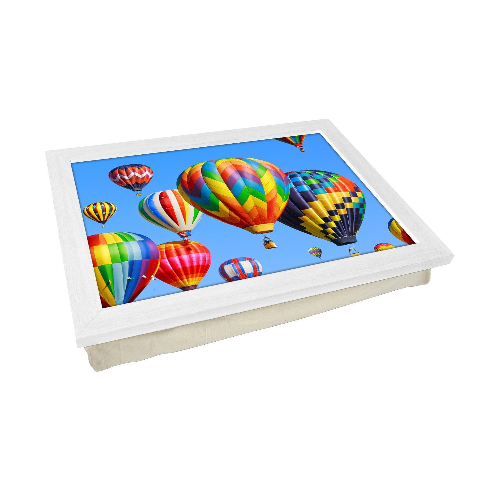 Colourful Hot Air Balloons Lap Tray - L0094 Personalised Lap Trays