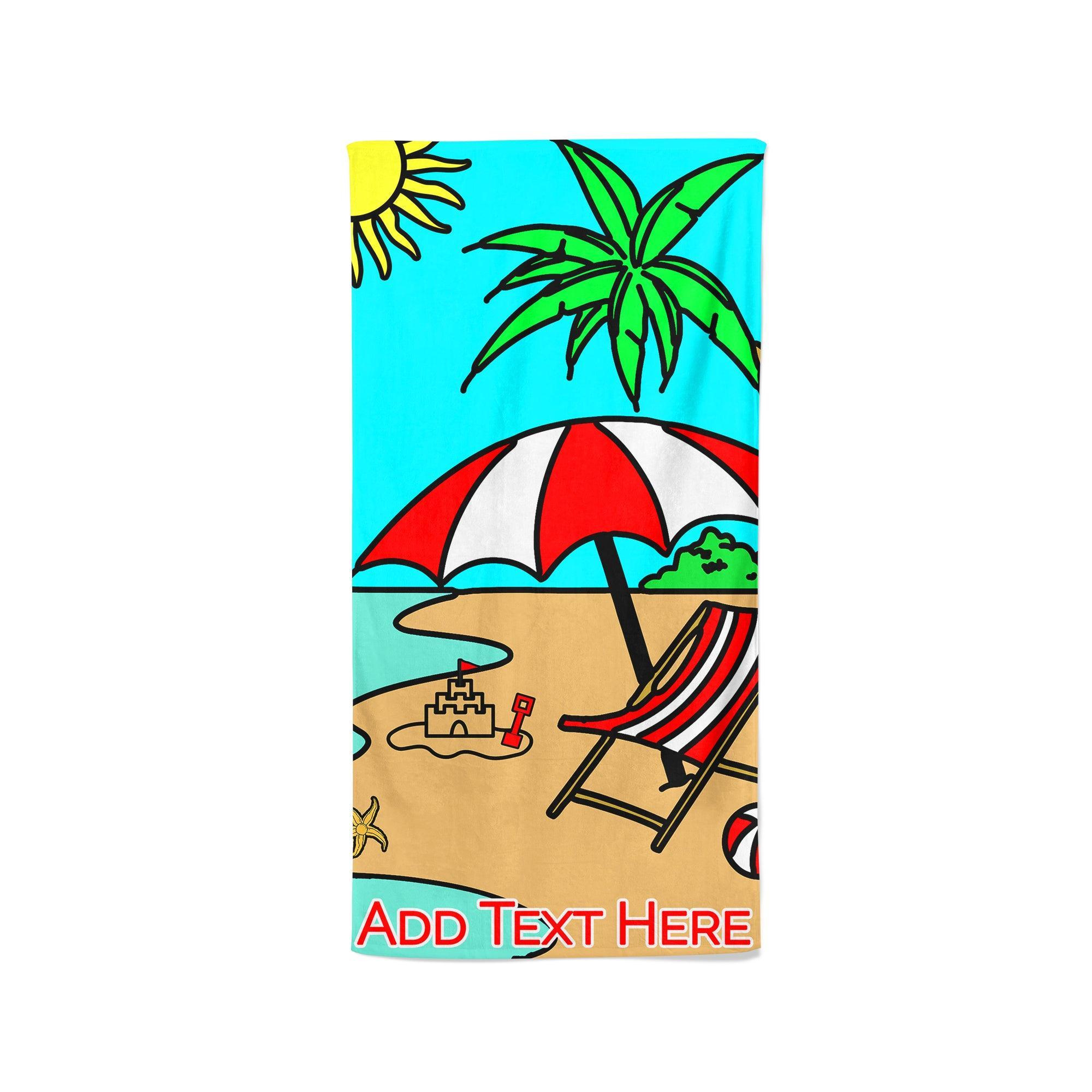 Colouring Book Style - Beach Towel Cushioned Lap Trays by Yoosh