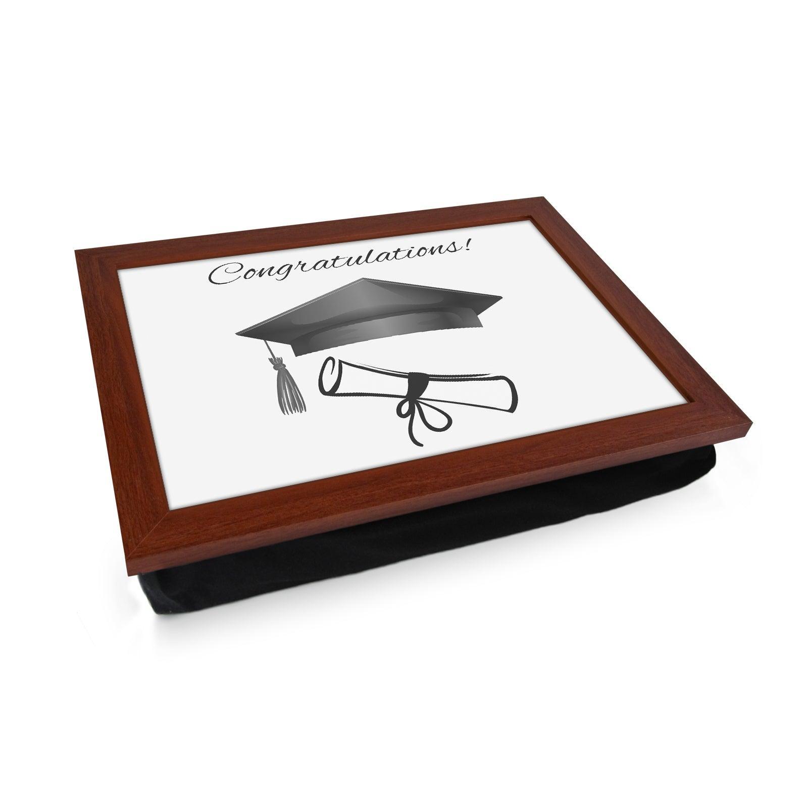 Congratulations Graduation Lap Tray - L690 - Cushioned Lap Trays by Yoosh