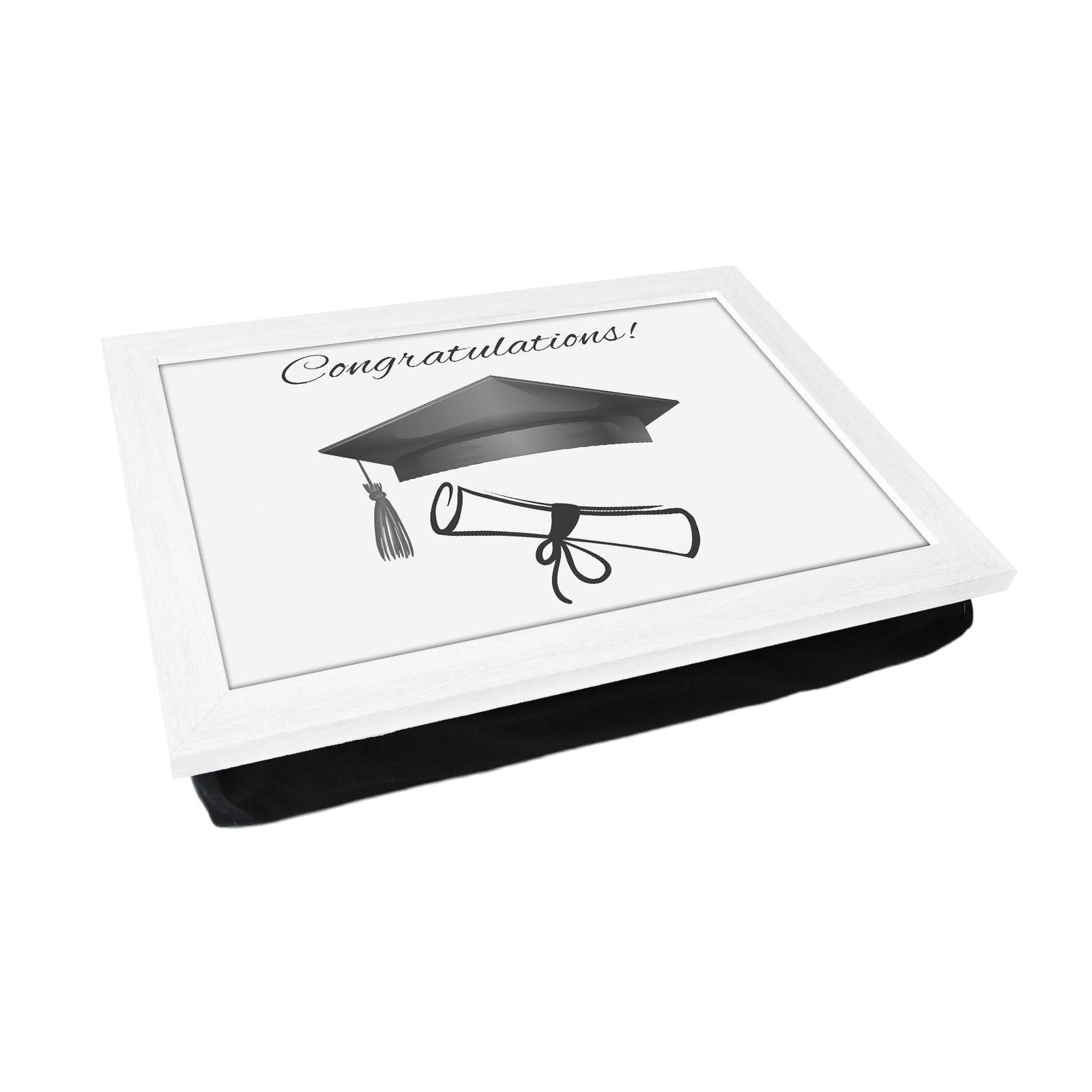 Congratulations Graduation Lap Tray - L690 - Cushioned Lap Trays by Yoosh
