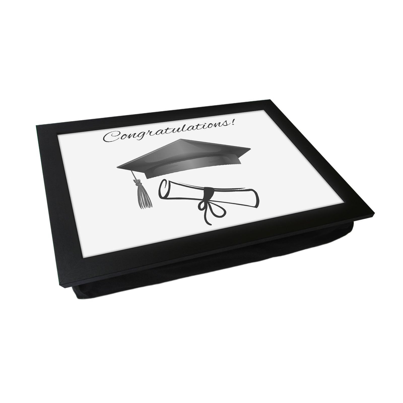 Congratulations Graduation Lap Tray - L690 - Cushioned Lap Trays by Yoosh