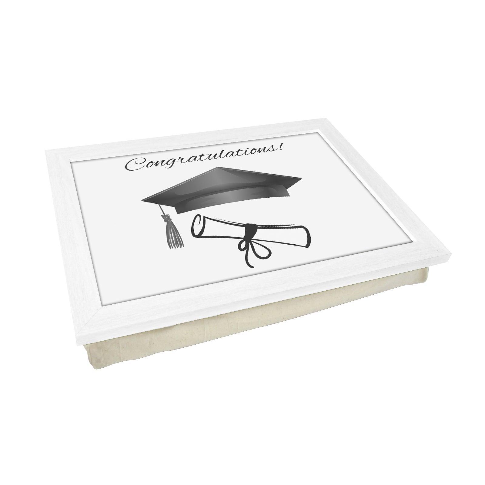 Congratulations Graduation Lap Tray - L690 - Cushioned Lap Trays by Yoosh