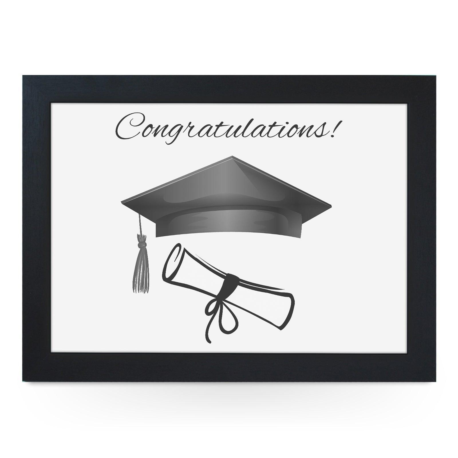 Congratulations Graduation Lap Tray - L690 - Cushioned Lap Trays by Yoosh