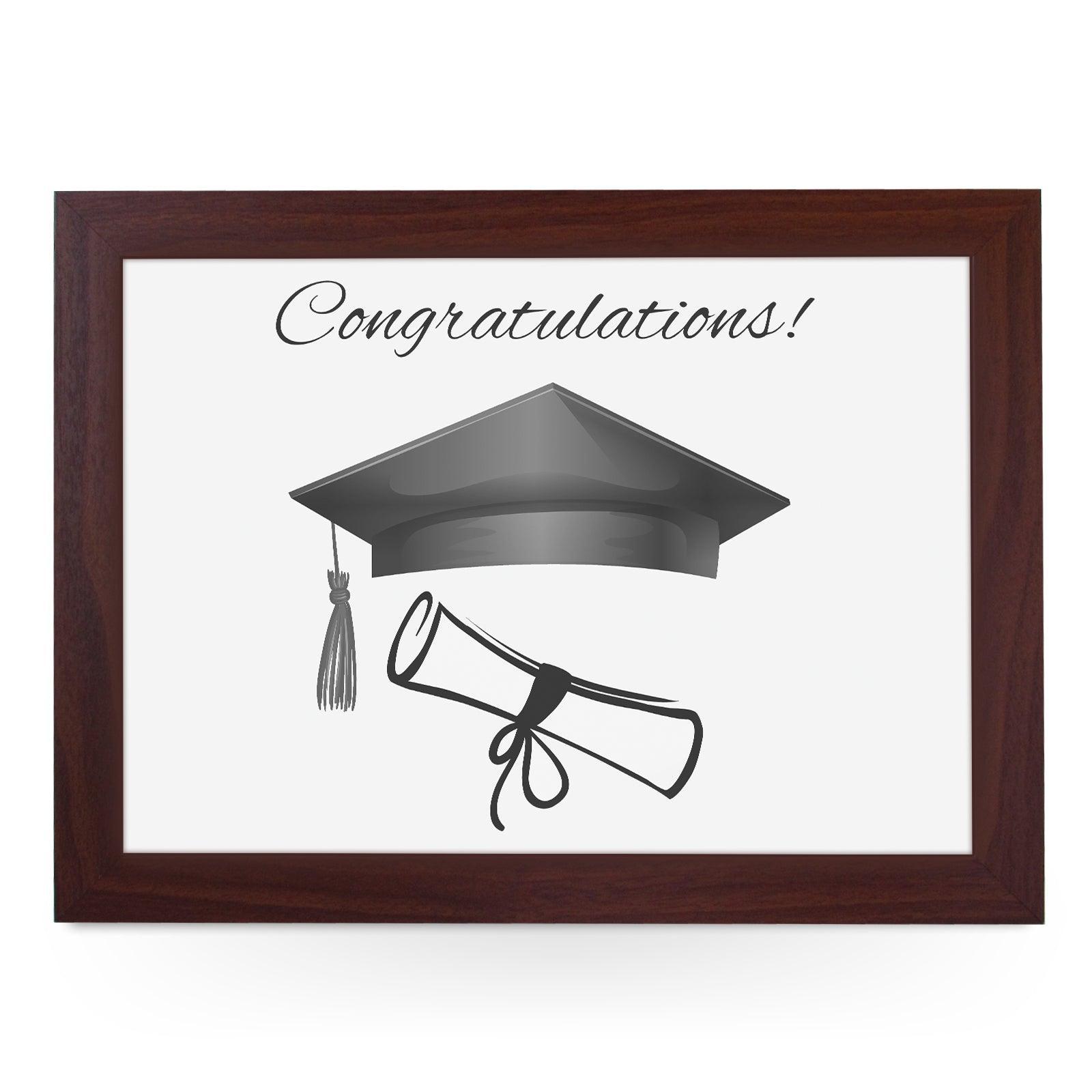 Congratulations Graduation Lap Tray - L690 - Cushioned Lap Trays by Yoosh