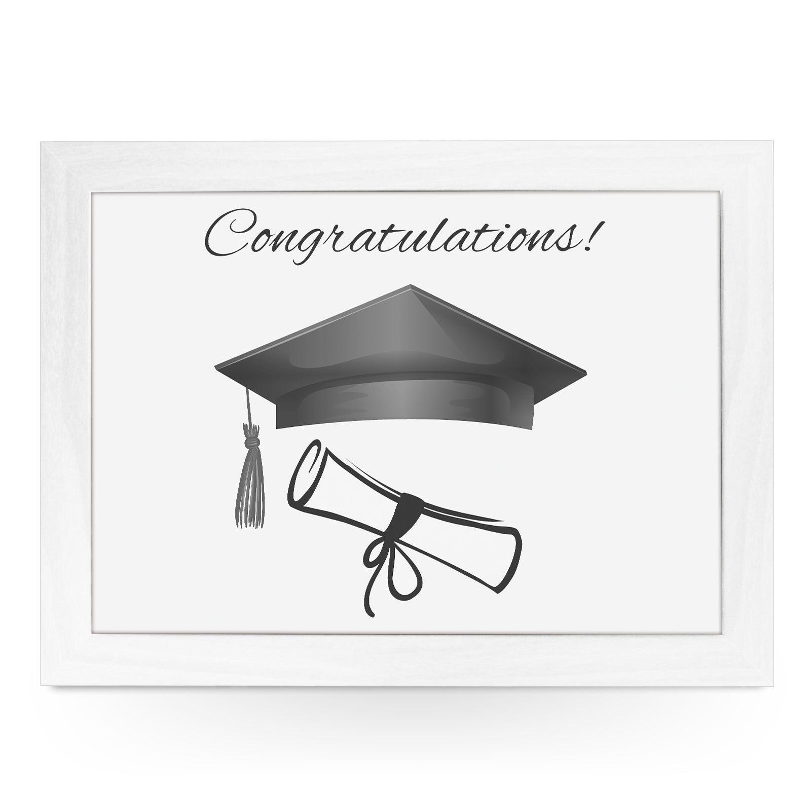 Congratulations Graduation Lap Tray - L690 - Cushioned Lap Trays by Yoosh