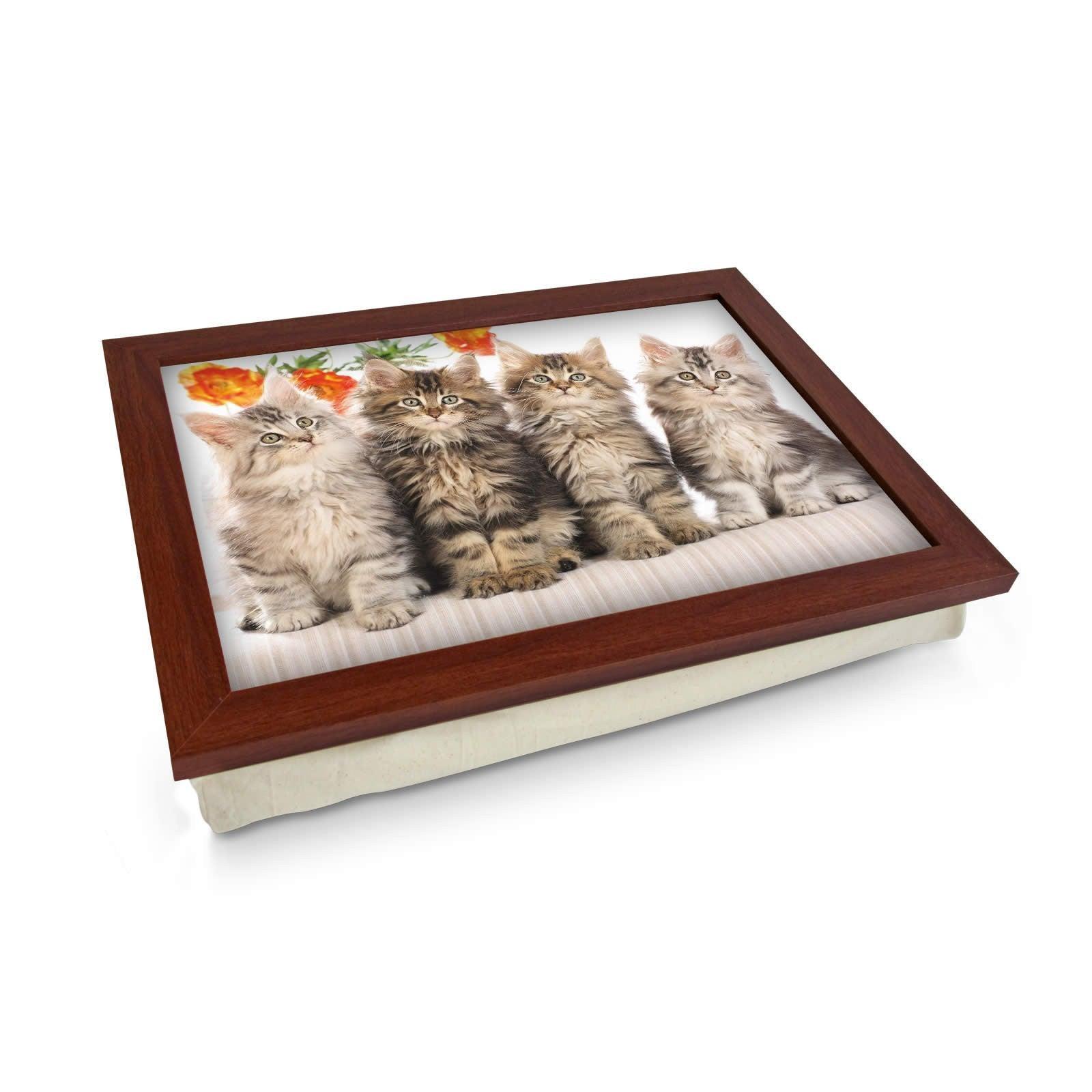 Cute Long Haired Kittens Lap Tray - L0400 Personalised Lap Trays