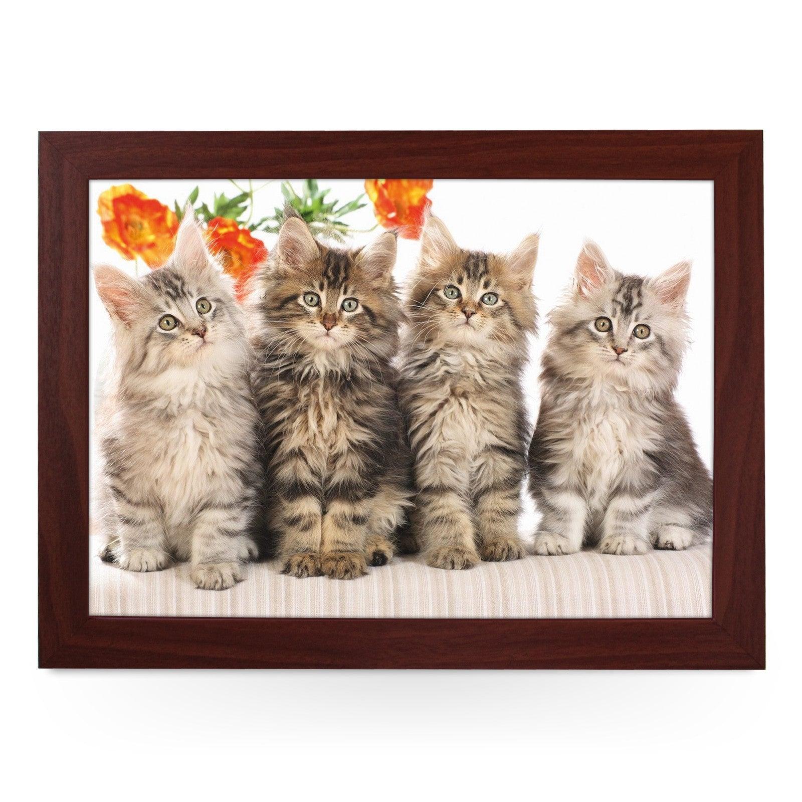 Cute Long Haired Kittens Lap Tray - L0400 Personalised Lap Trays