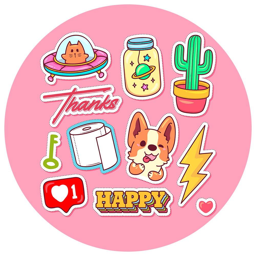 Design Your Own Sticker (Sheet Of 24) - Cushioned Lap Trays by Yoosh