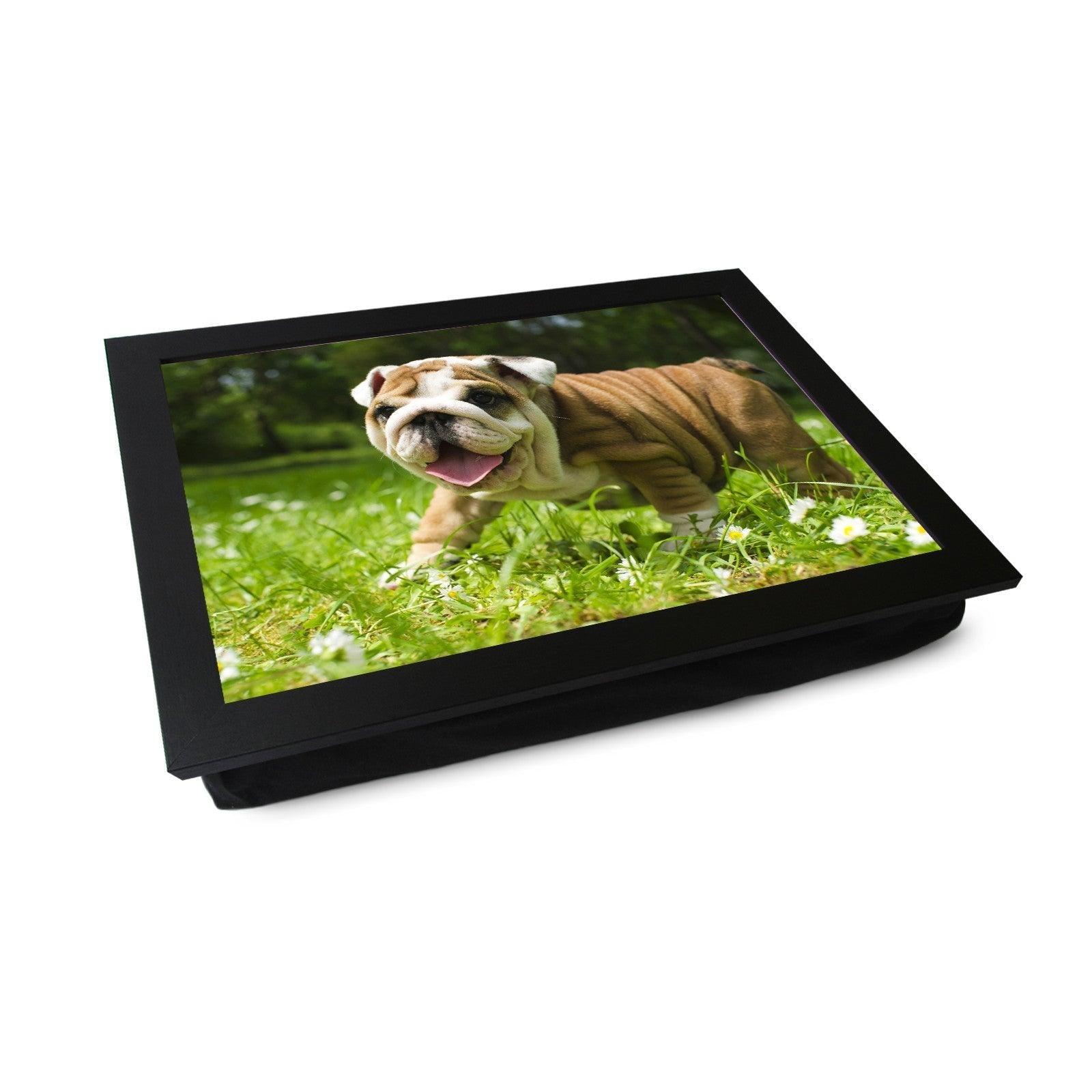 English Bulldog Puppy Lap Tray - L0142 Personalised Lap Trays