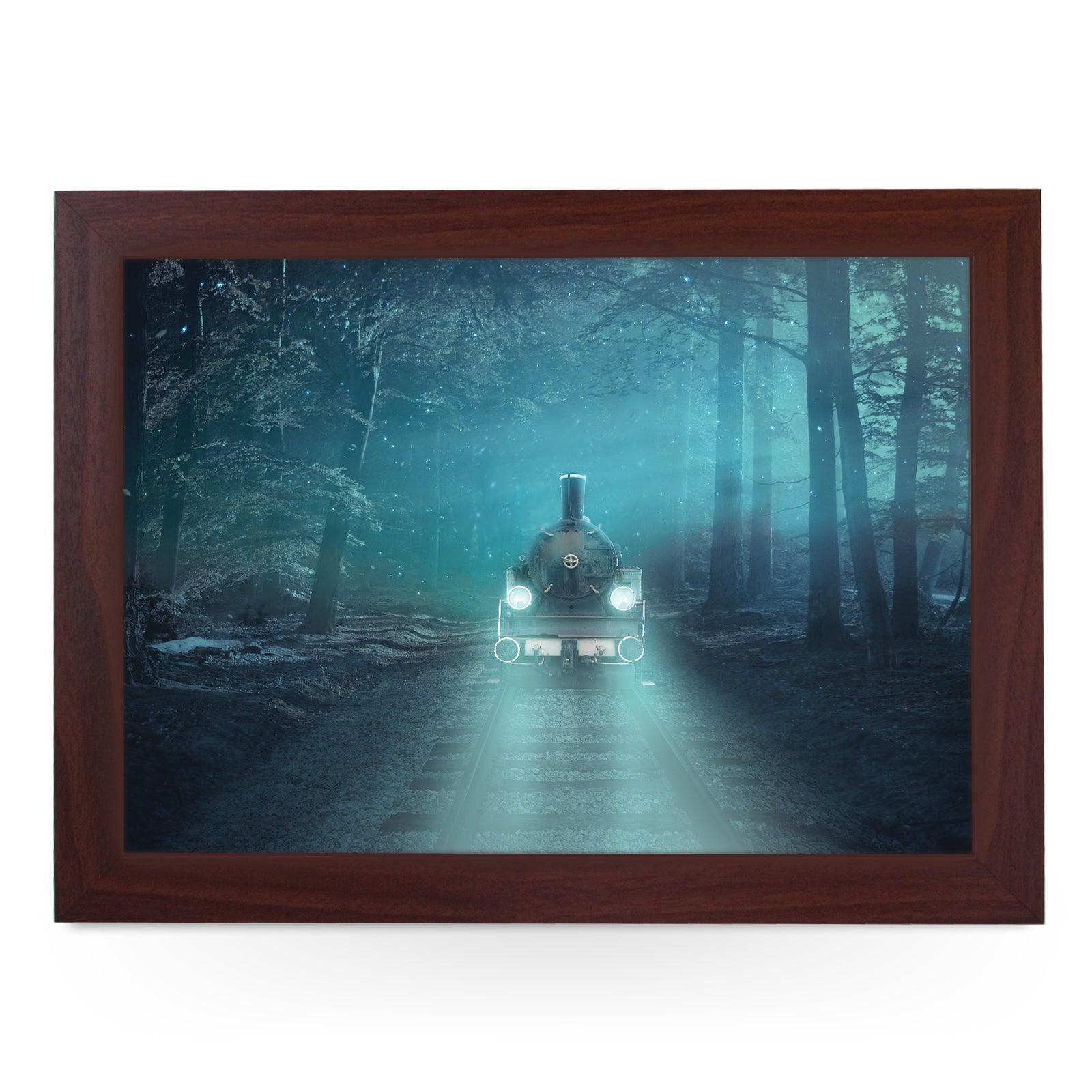 Fantasy Train in the Woods L811 Personalised Lap Trays