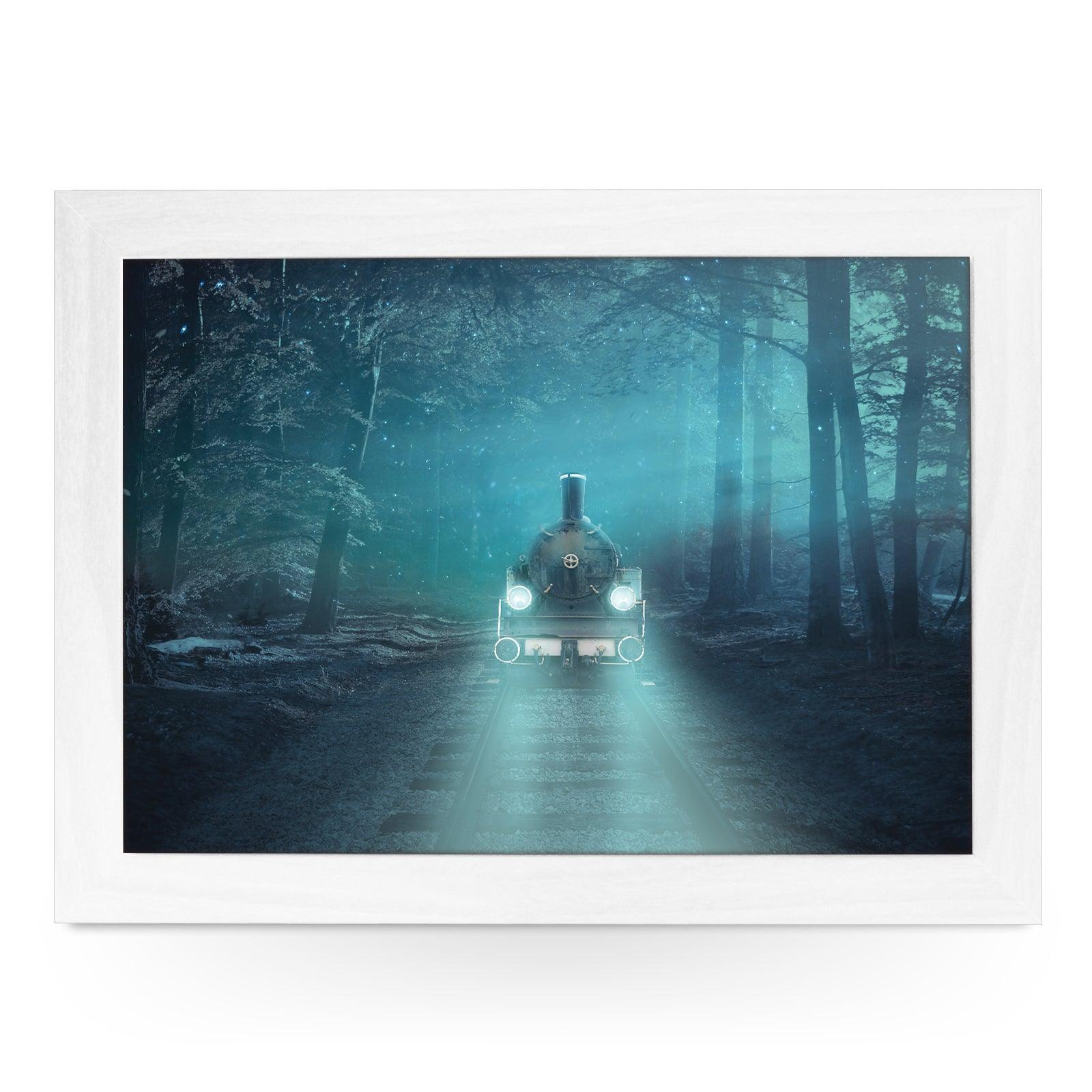 Fantasy Train in the Woods L811 Personalised Lap Trays