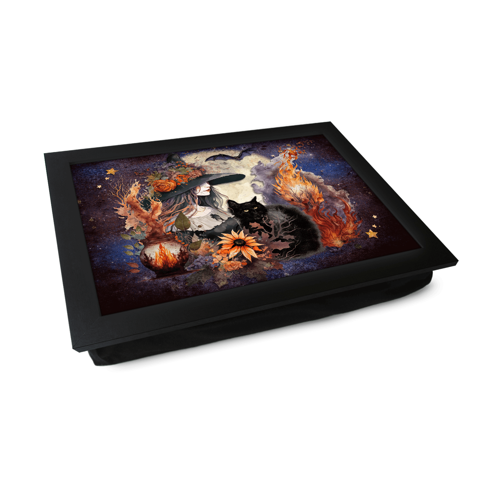Fire Witch Lap Tray - L1164 - Cushioned Lap Trays by Yoosh