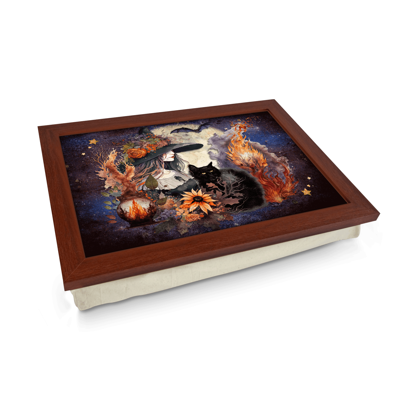 Fire Witch Lap Tray - L1164 - Cushioned Lap Trays by Yoosh