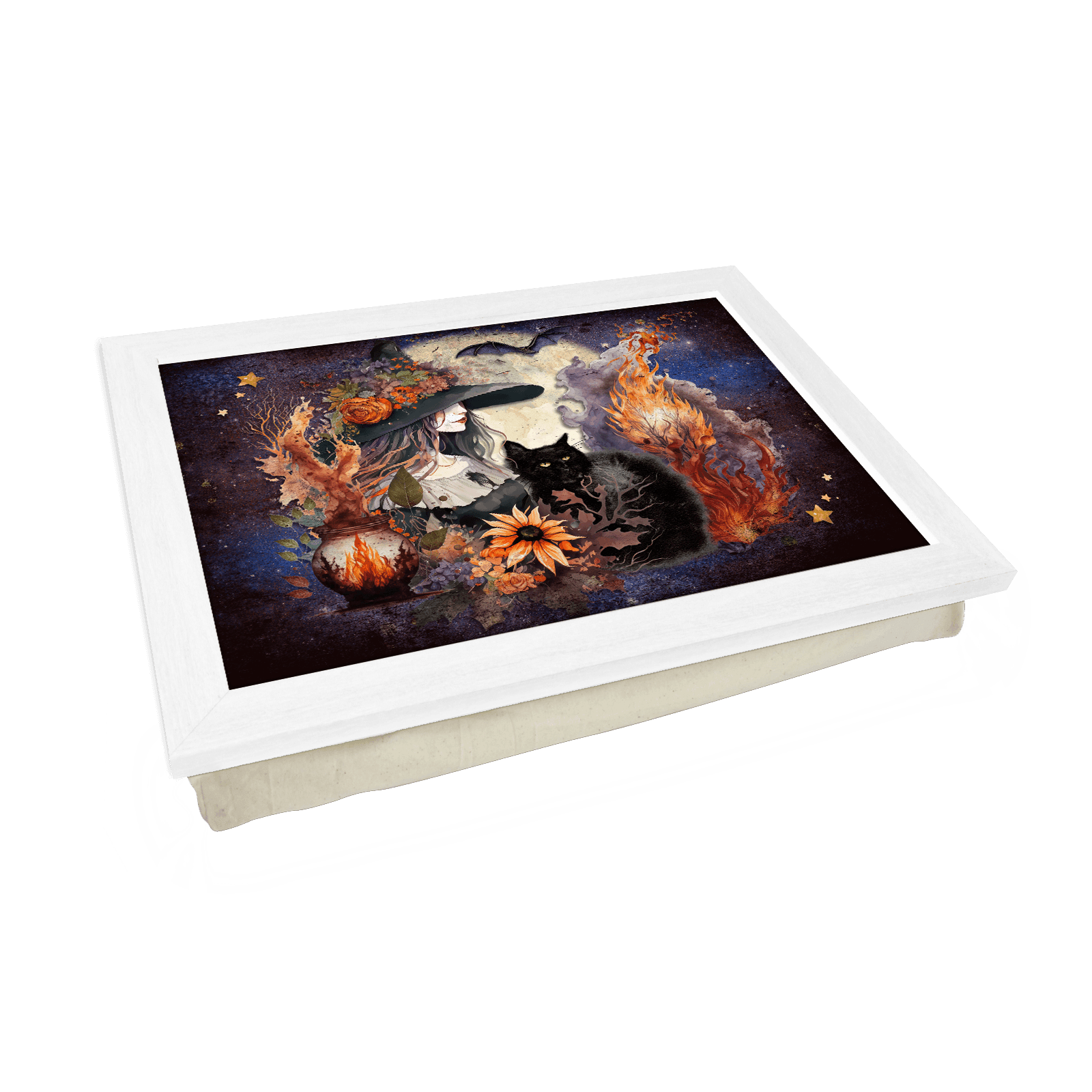 Fire Witch Lap Tray - L1164 - Cushioned Lap Trays by Yoosh