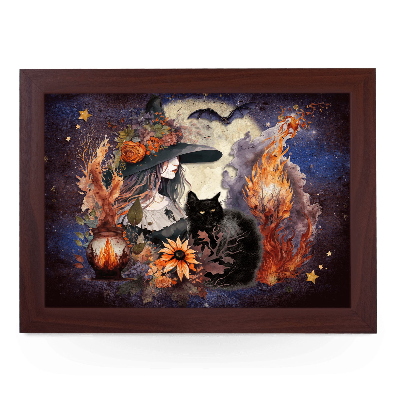 Fire Witch Lap Tray - L1164 - Cushioned Lap Trays by Yoosh