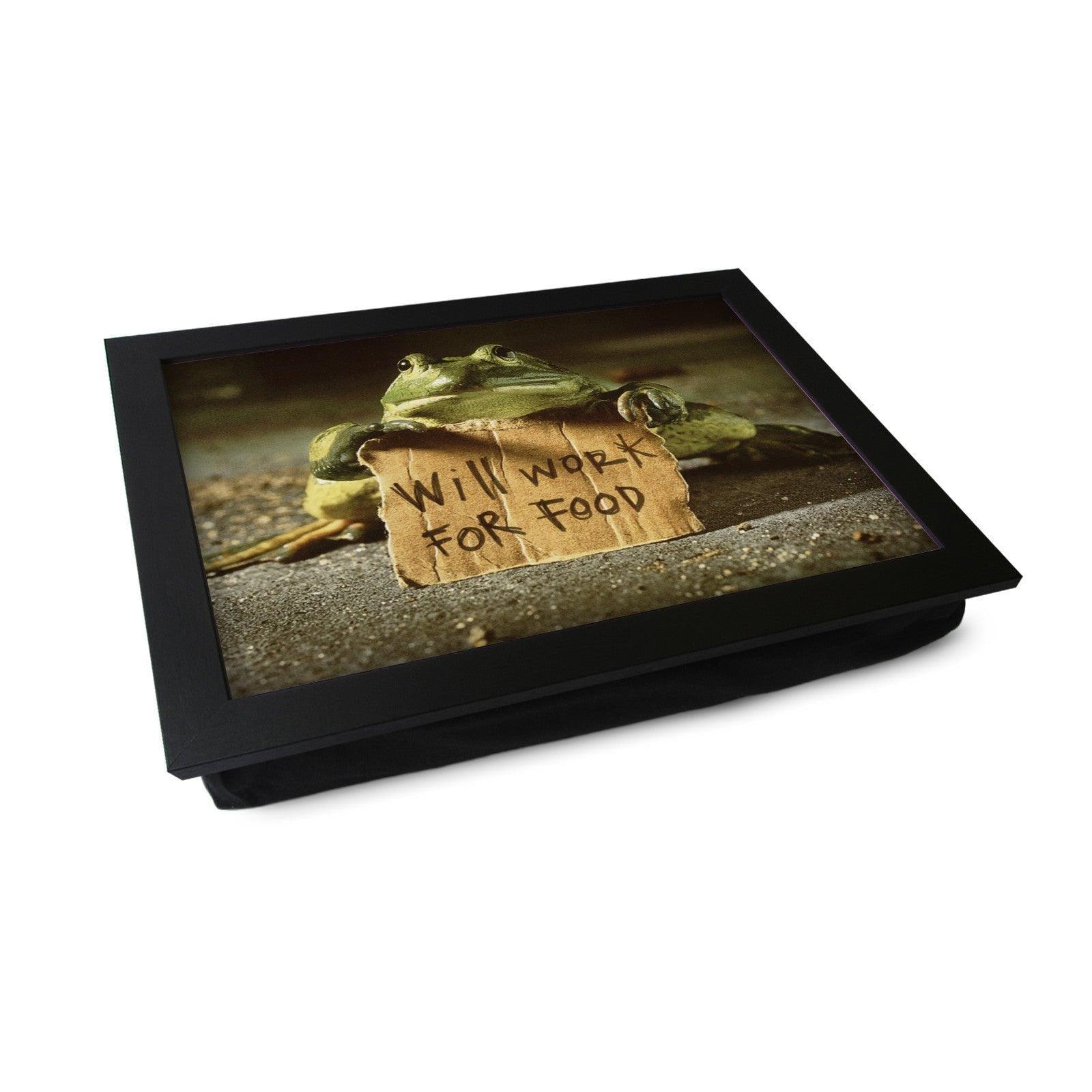 Frog Will Look For Work Lap Tray - L0353 Personalised Lap Trays
