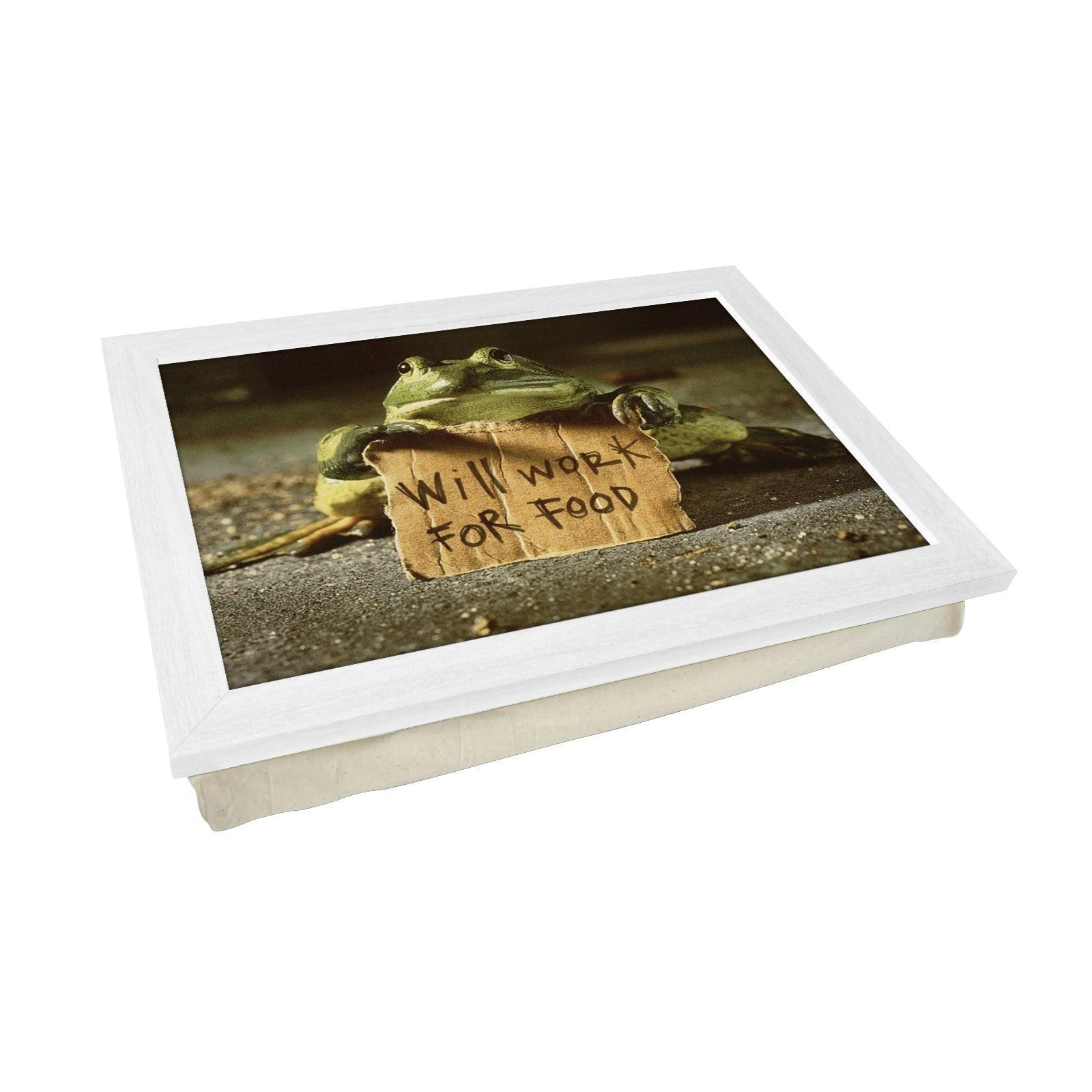 Frog Will Look For Work Lap Tray - L0353 Personalised Lap Trays