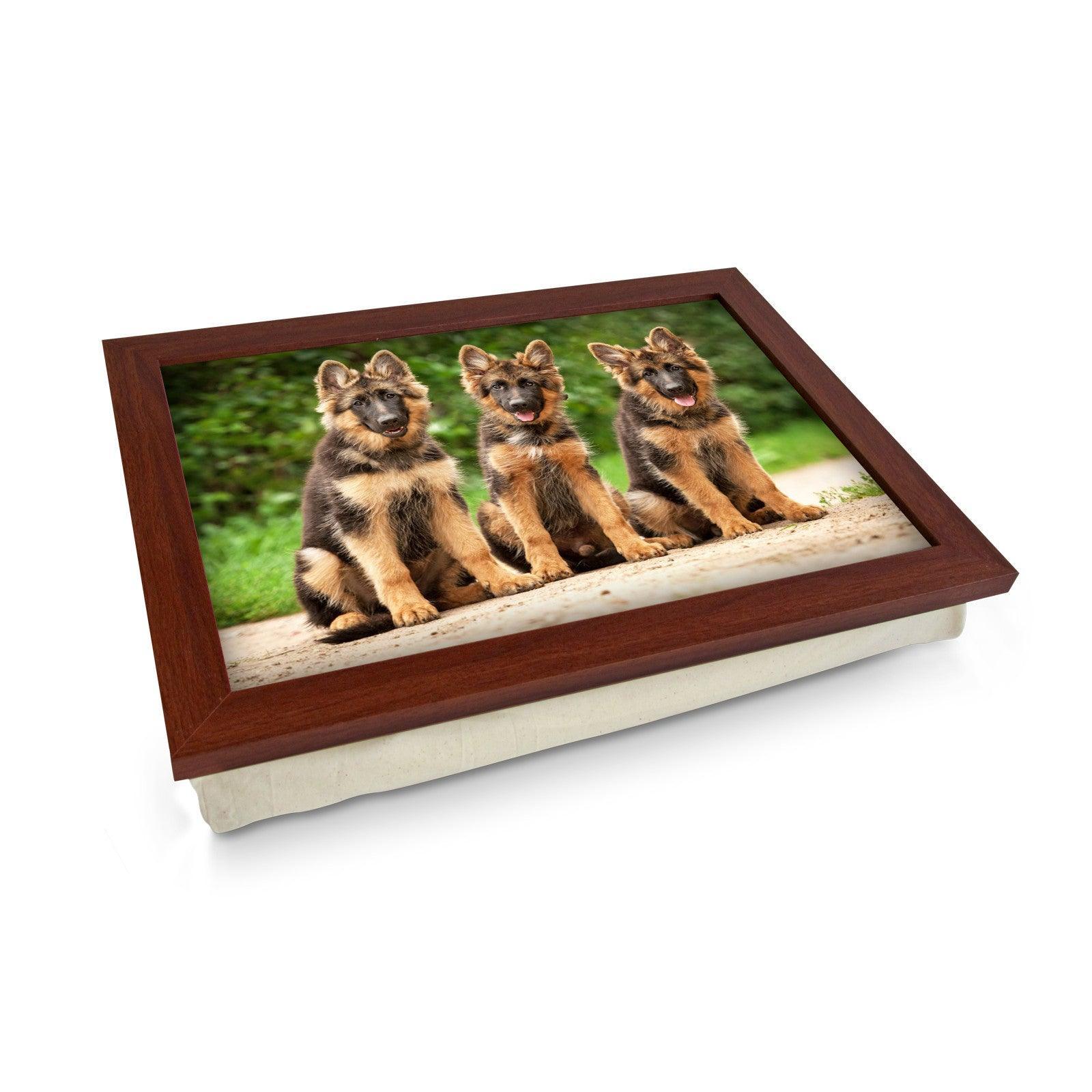 German Shepherd Puppies Lap Tray - L0580 Personalised Lap Trays