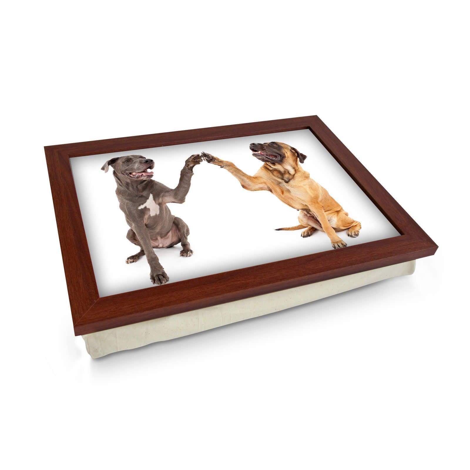 Great Dane & Mastiff Shaking Paws Lap Tray - L0225 Personalised Lap Trays