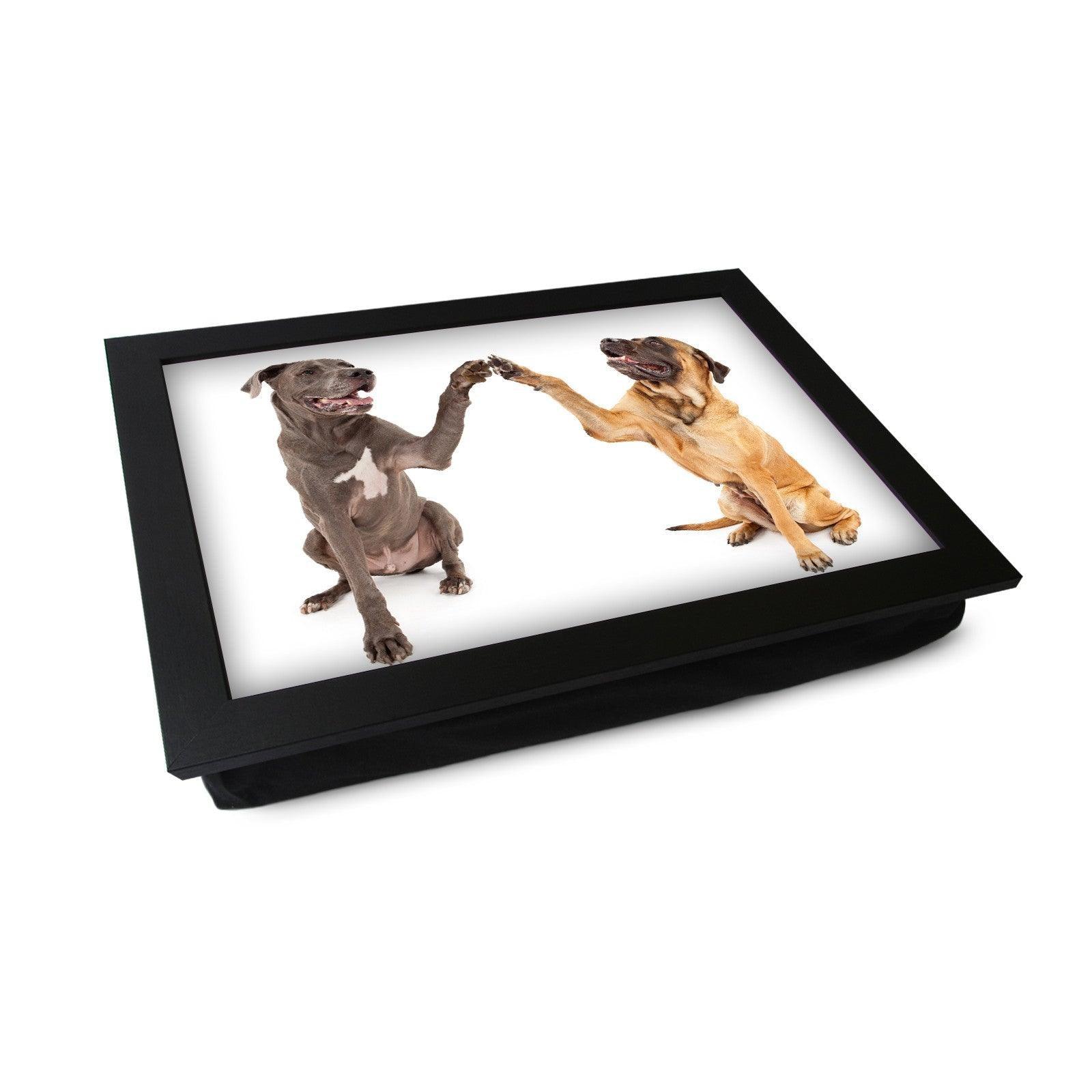 Great Dane & Mastiff Shaking Paws Lap Tray - L0225 Personalised Lap Trays