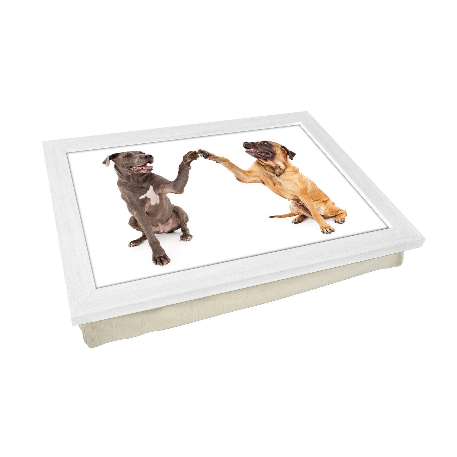 Great Dane & Mastiff Shaking Paws Lap Tray - L0225 Personalised Lap Trays