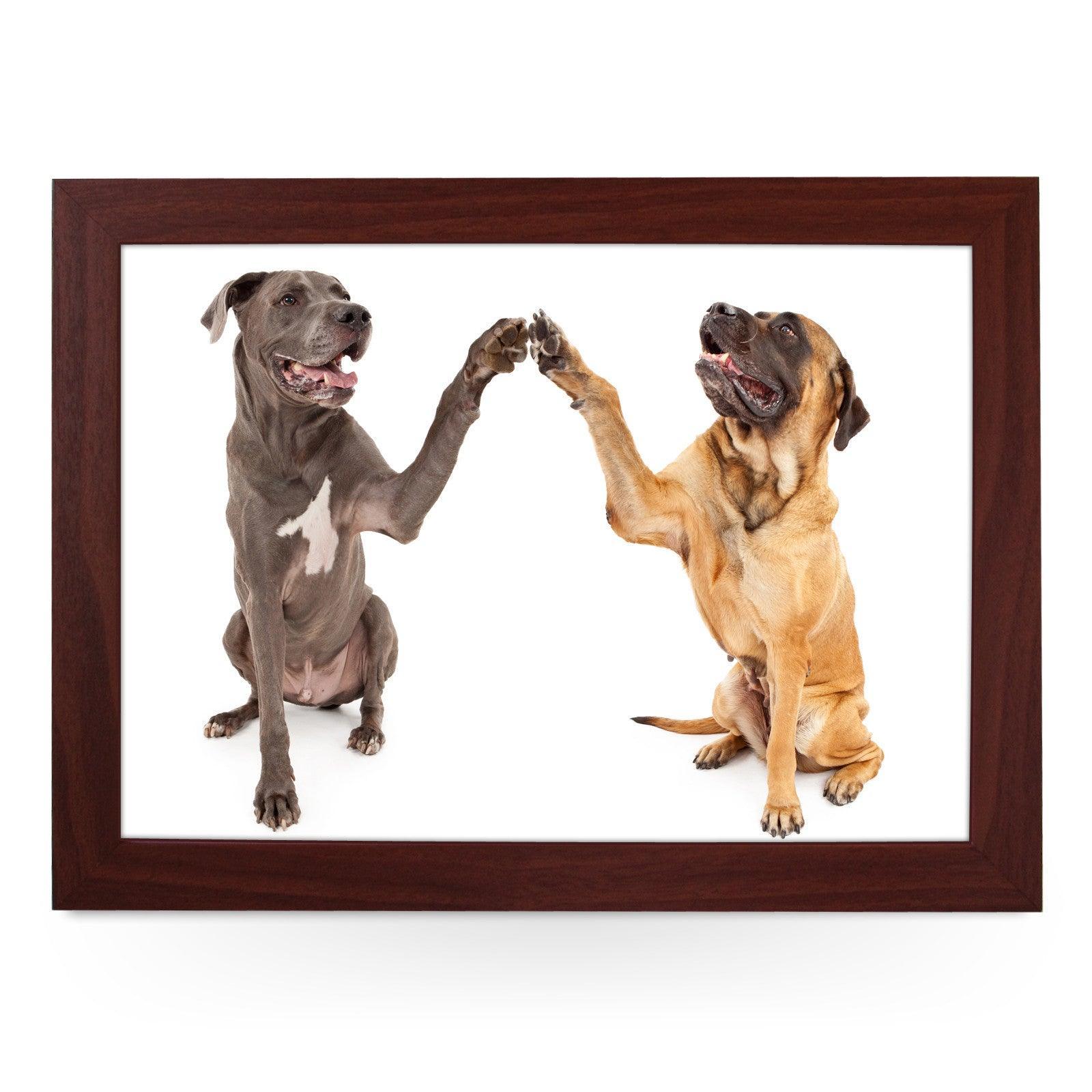 Great Dane & Mastiff Shaking Paws Lap Tray - L0225 Personalised Lap Trays