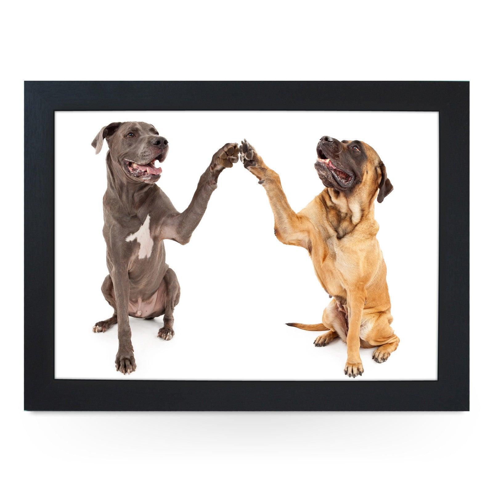 Great Dane & Mastiff Shaking Paws Lap Tray - L0225 Personalised Lap Trays
