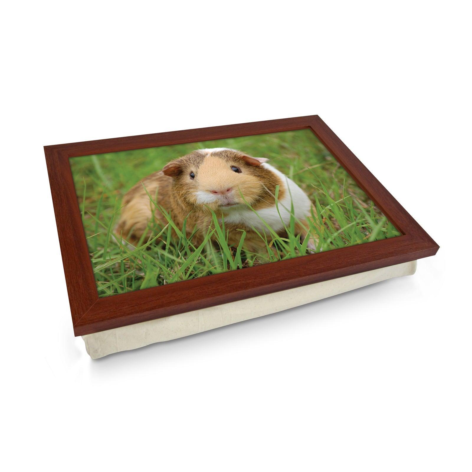 Guinea Pig In The Grass Lap Tray - L1196 - Cushioned Lap Trays by Yoosh
