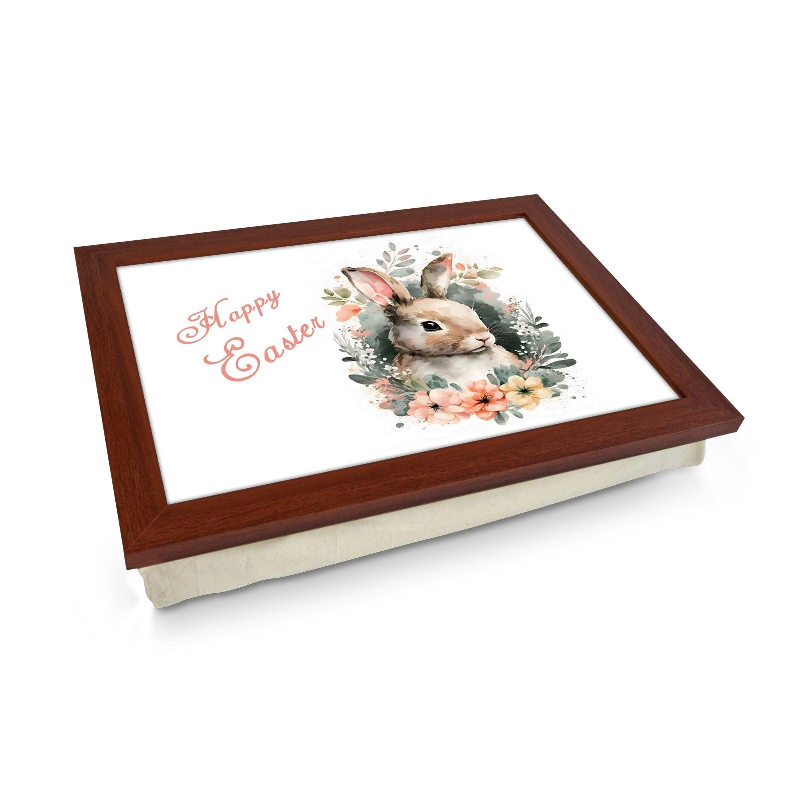 Happy Easter Bunny Lap Tray - L1172 - Cushioned Lap Trays by Yoosh