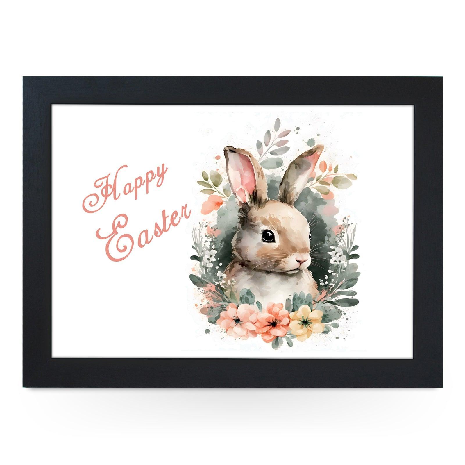 Happy Easter Bunny Lap Tray - L1172 - Cushioned Lap Trays by Yoosh